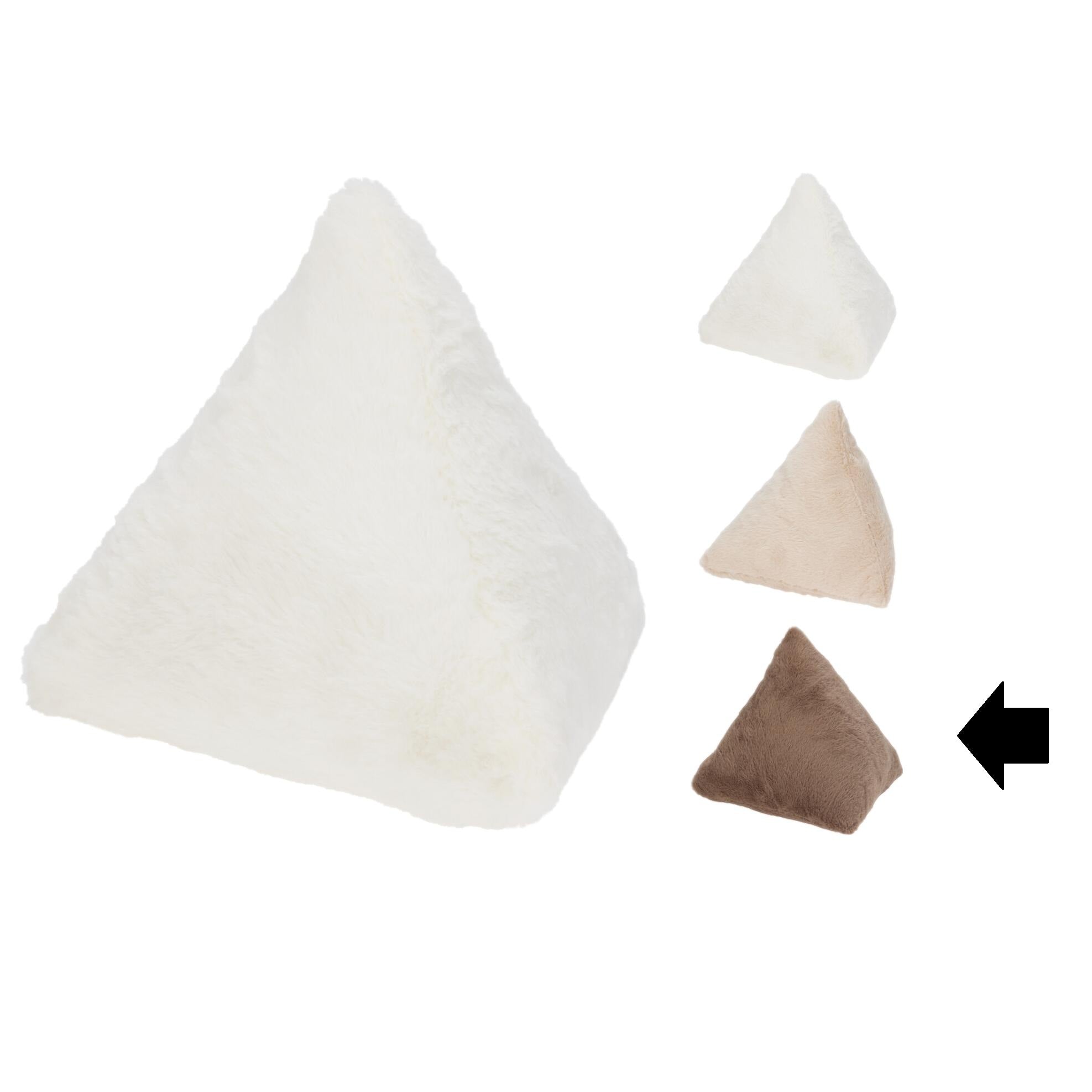 ALMOFADA TRIANGULAR CASTANHA 33X33Cm