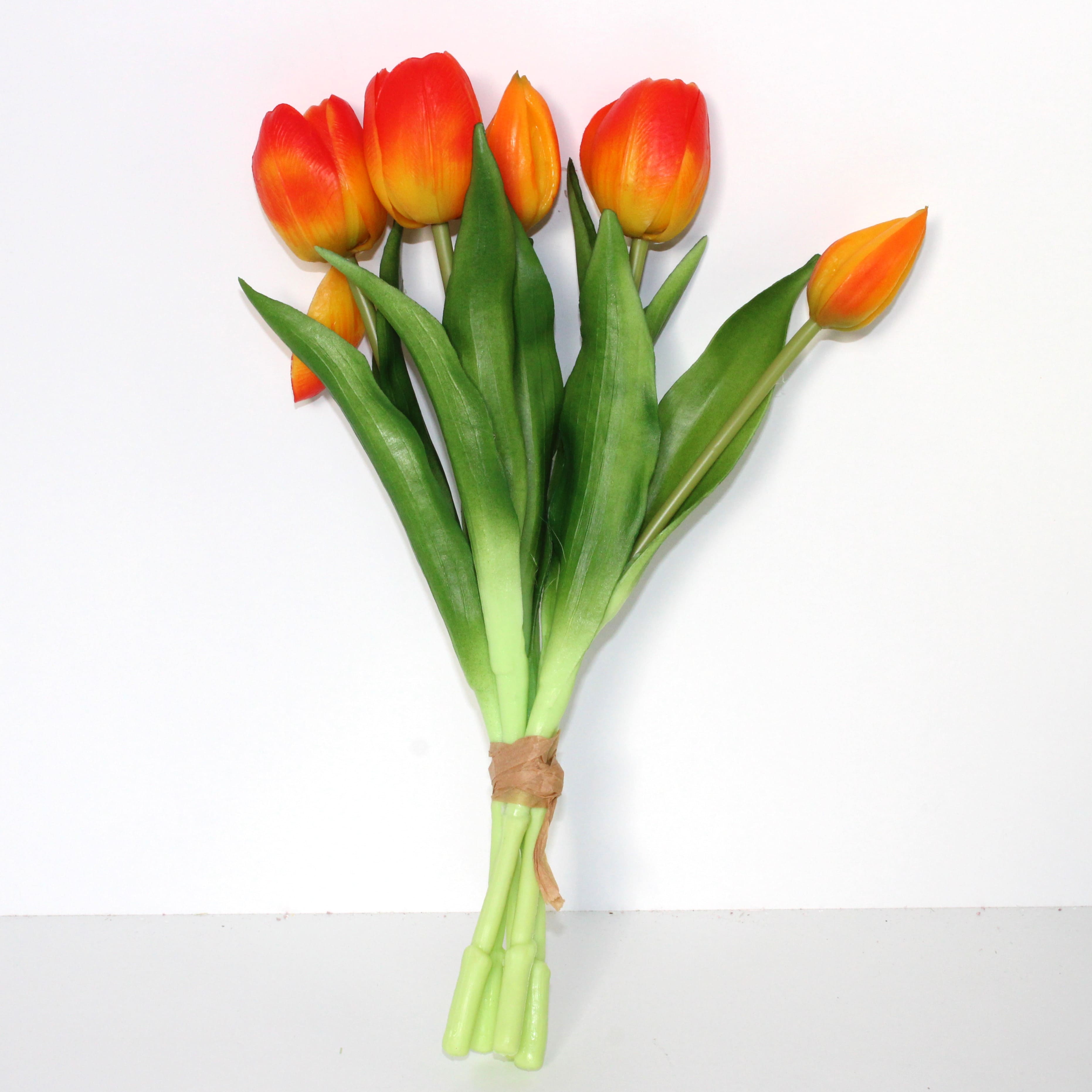 RAMO TULIPAS LARANJA 31CM