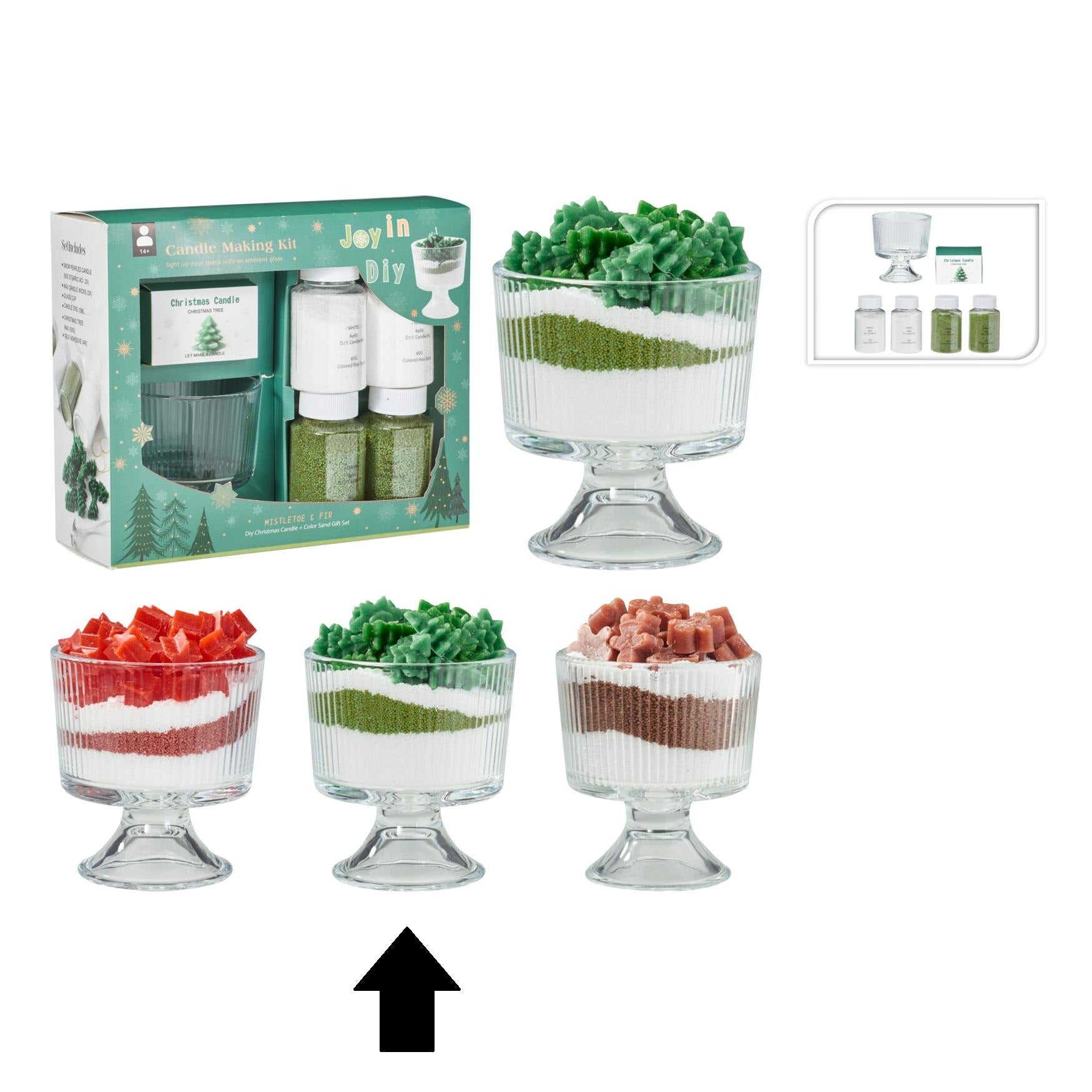 KIT CRIAÇÃO DE VELA ÁRVORE NATAL