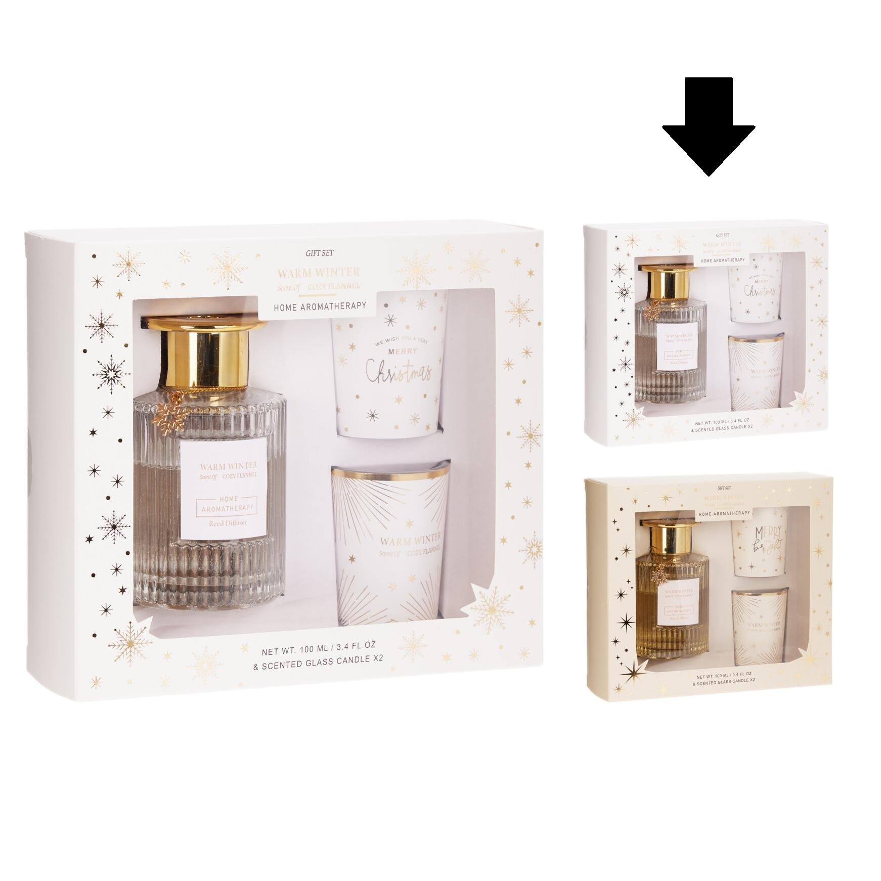 PACK MIKADO + 2 VELAS COZY FLANNEL