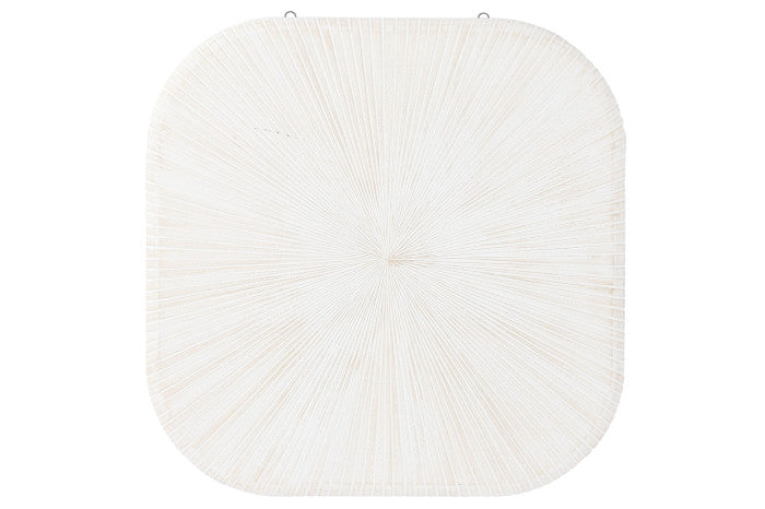 DECOR PAREDE MADEIRA  BRANCO 89X3X89CM
