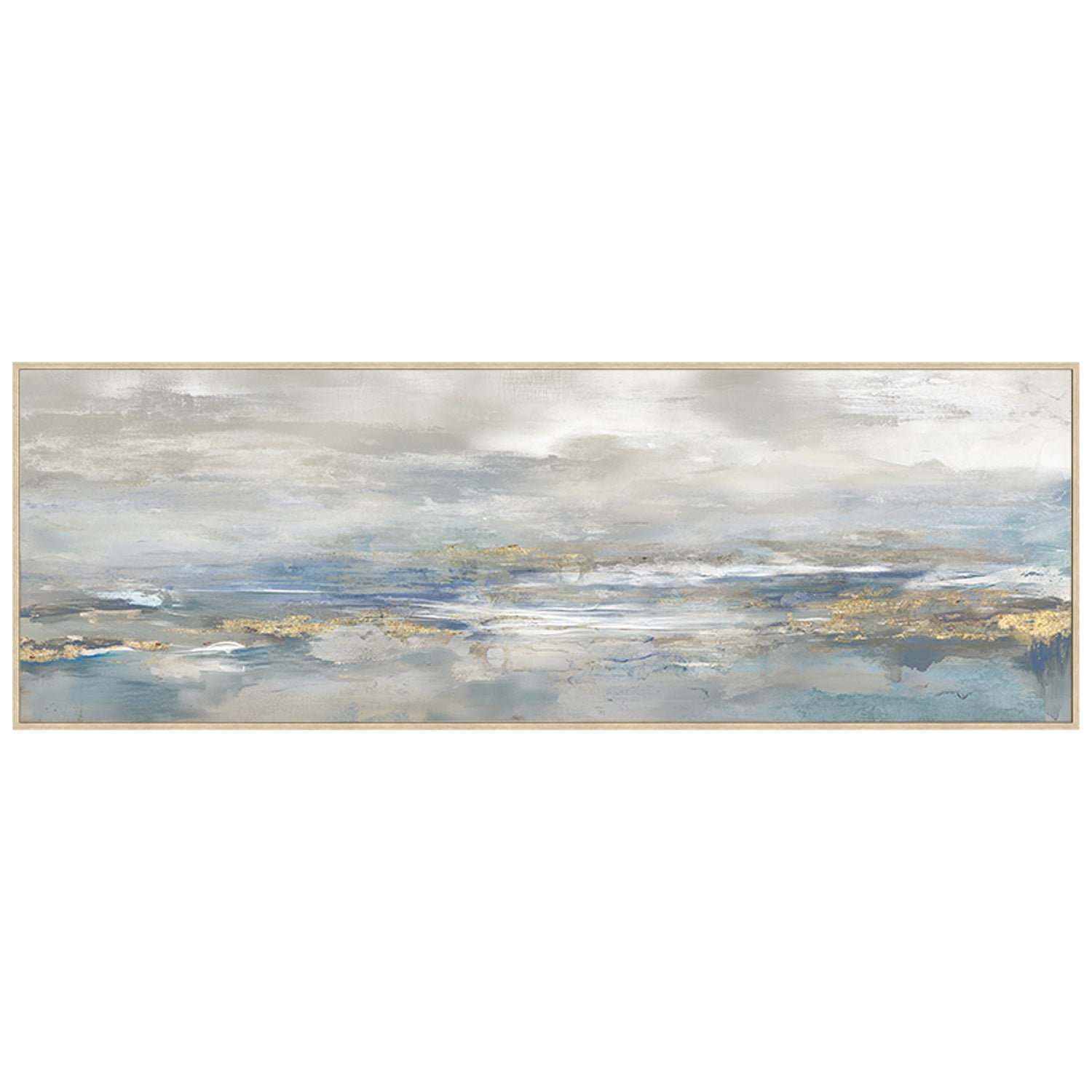 QUADRO ABSTRATO AZUL 150X50Cm