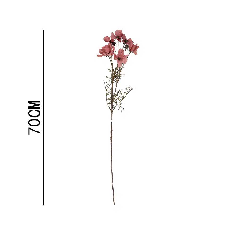 HASTE FLOR ROSA 70CM