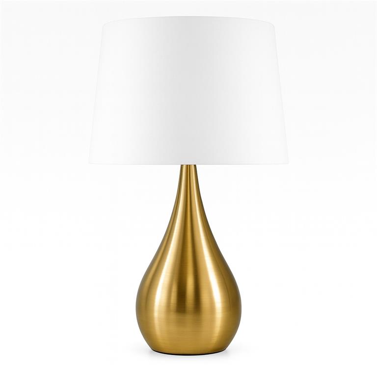 CANDEEIRO DOURADO/BRANCO 28X47CM