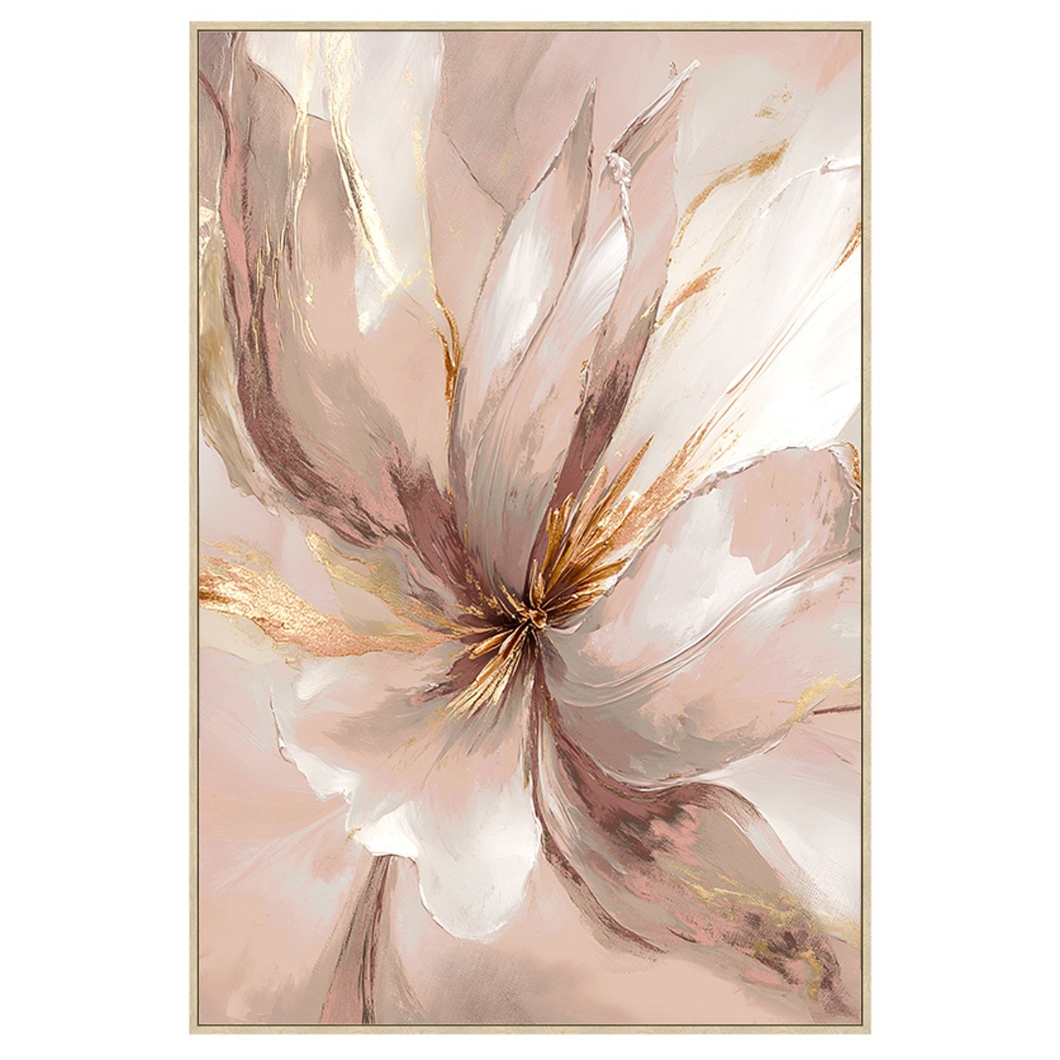QUADRO FLOR ROSA 80X120Cm