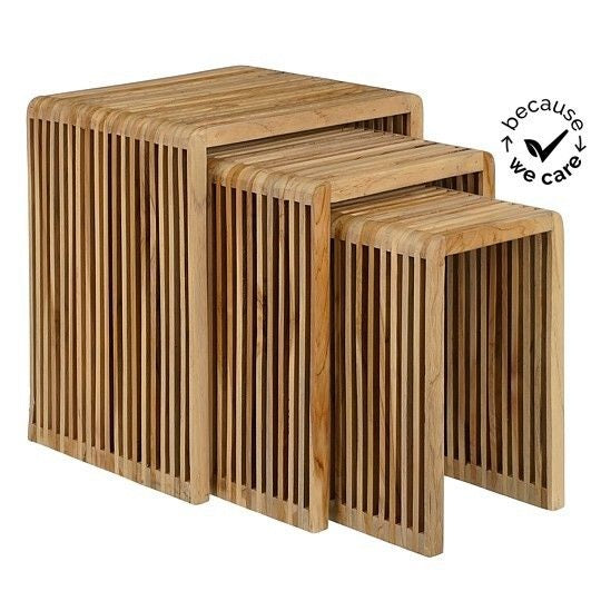 CONJ. 3 MESAS 44X34X50/34X34X45/25X34X40Cm