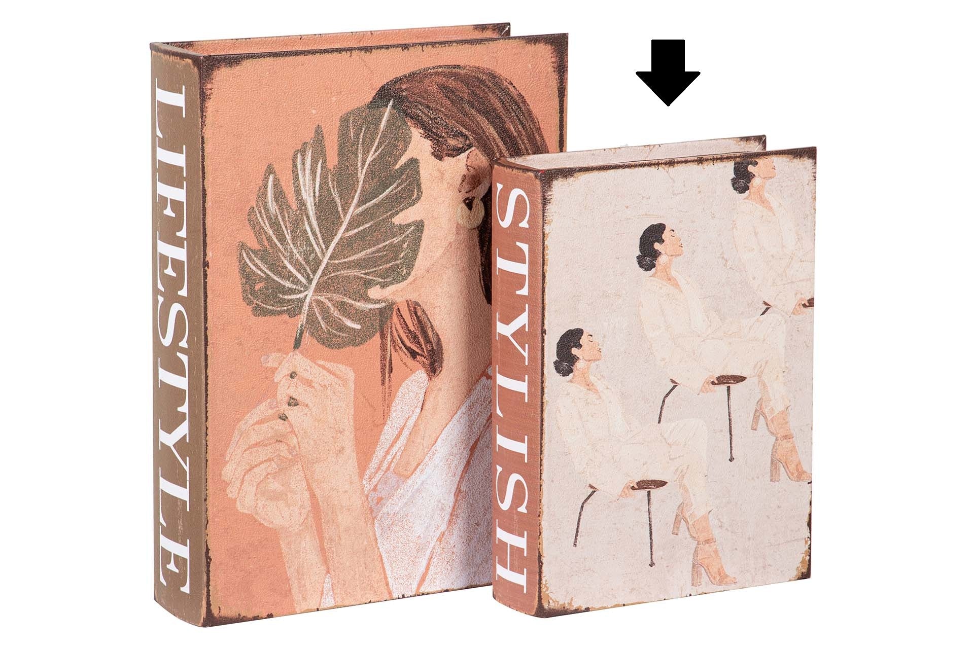 CAIXA/LIVRO STYLISH 27X26X6Cm
