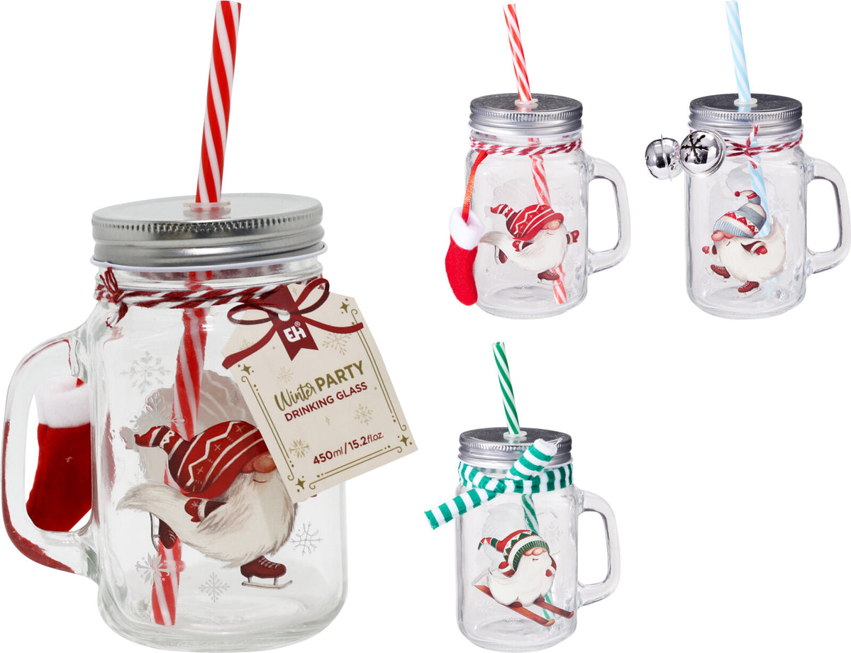 CANECA NATAL C/ PALHINHA 450ml