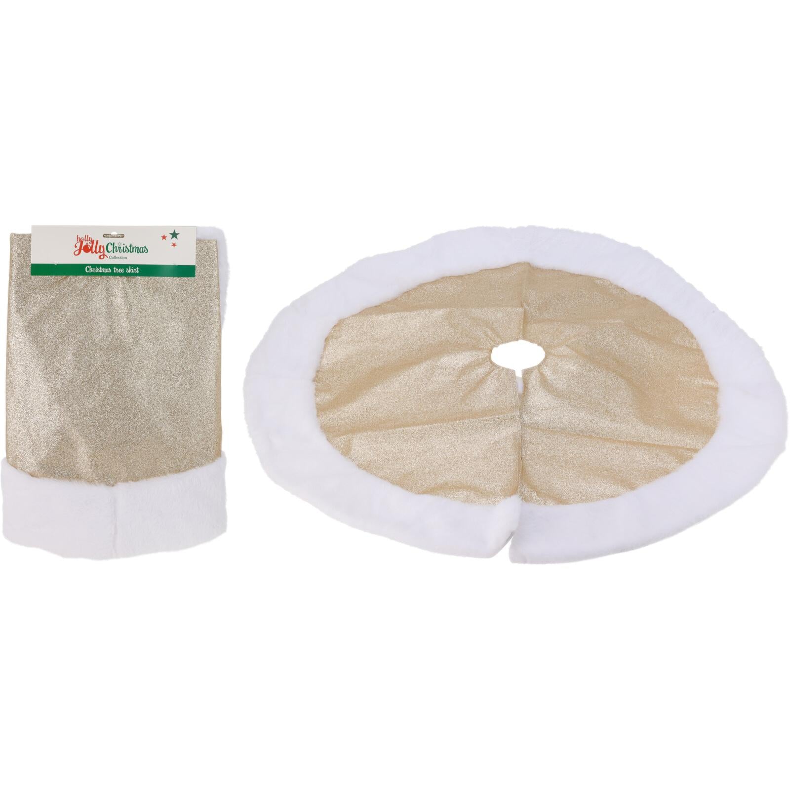 COBRE PÉ ÁRVORE DE NATAL CHAMPANHE 88cm