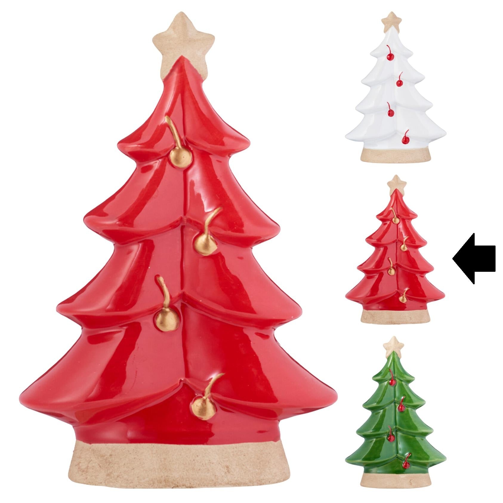 ÁRVORE NATAL VERMELHA 17,5Cm