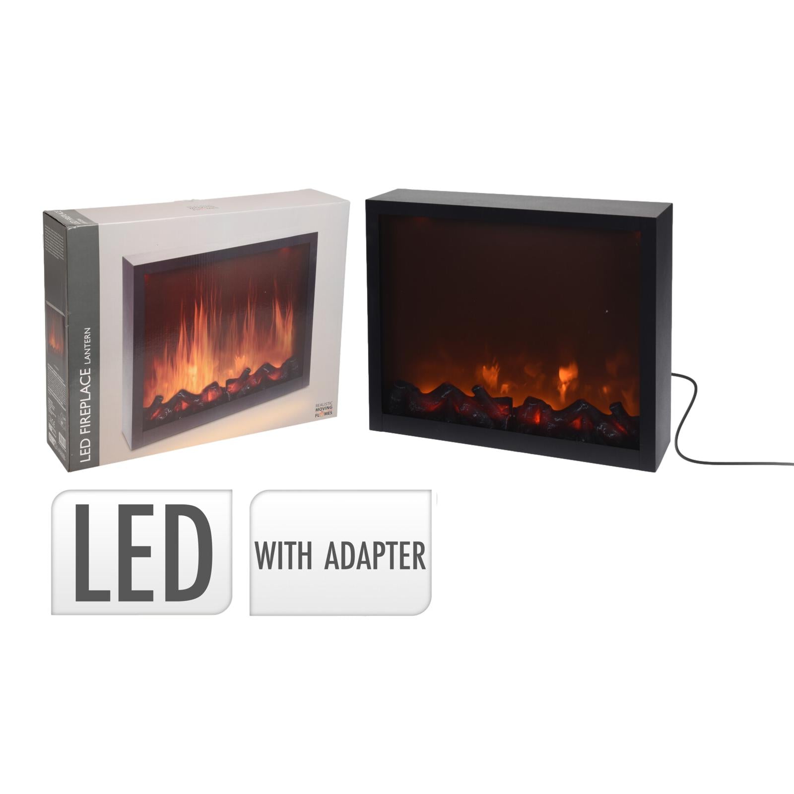 LAREIRA C/ LED 41X35Cm