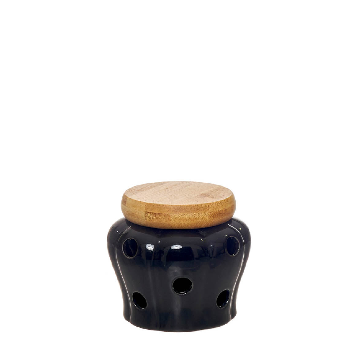 POTE ALHOS PRETO 11,5X11,5X10CM