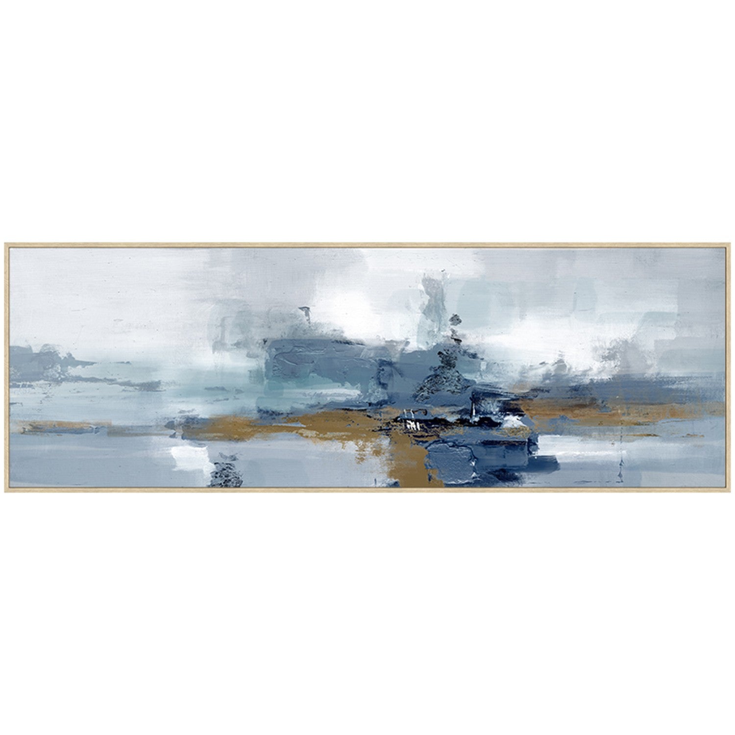 QUADRO ABSTRATO AZUL 150X50Cm