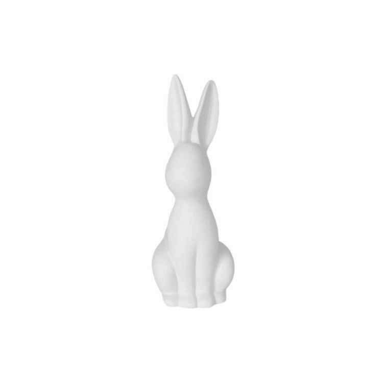 COELHO SENTADO BRANCO 13X33CM