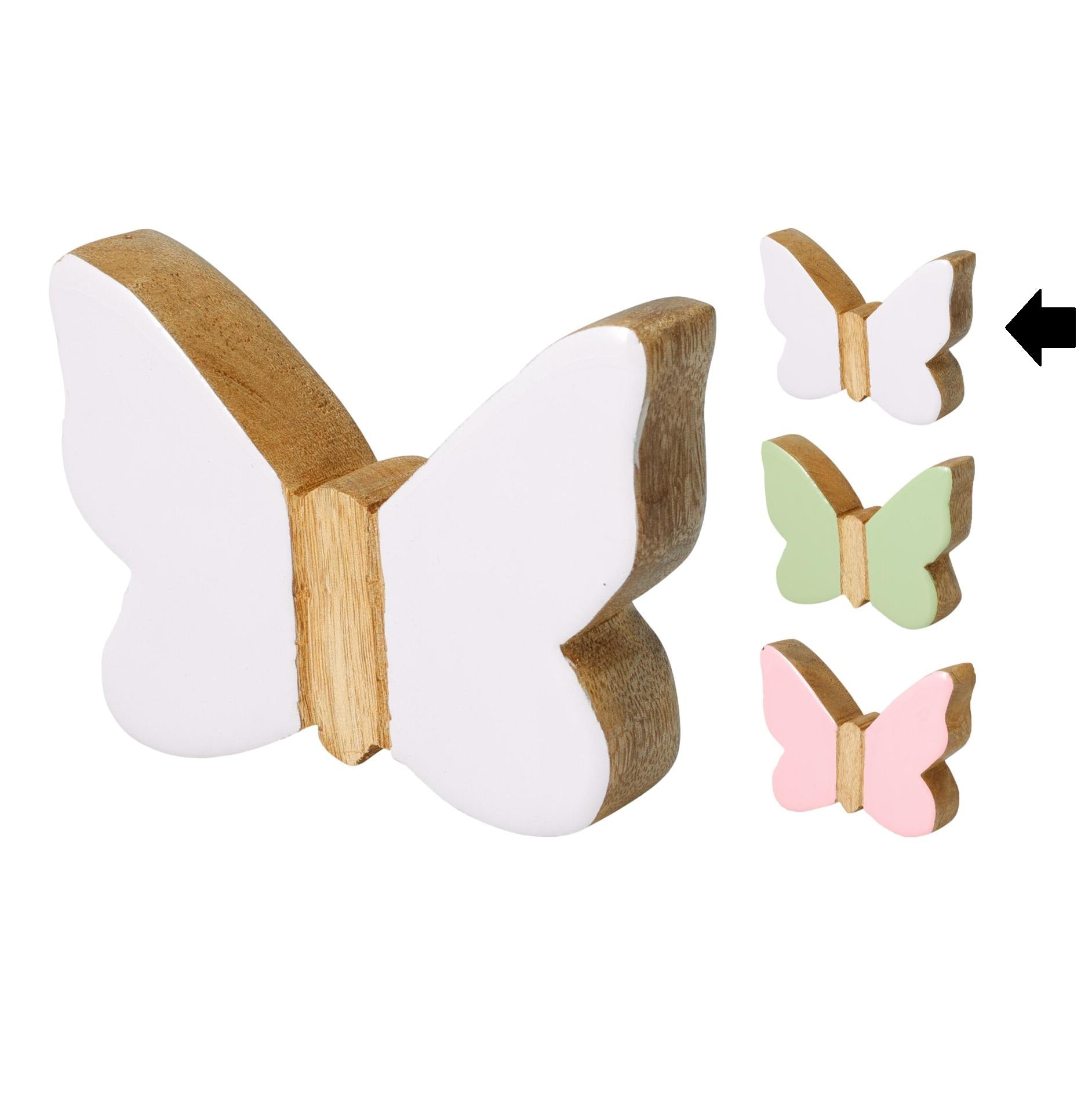 BORBOLETA BRANCA 7Cm