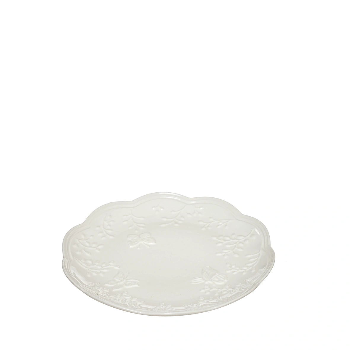 PRATO BRANCO BORBOLETAS 35Cm