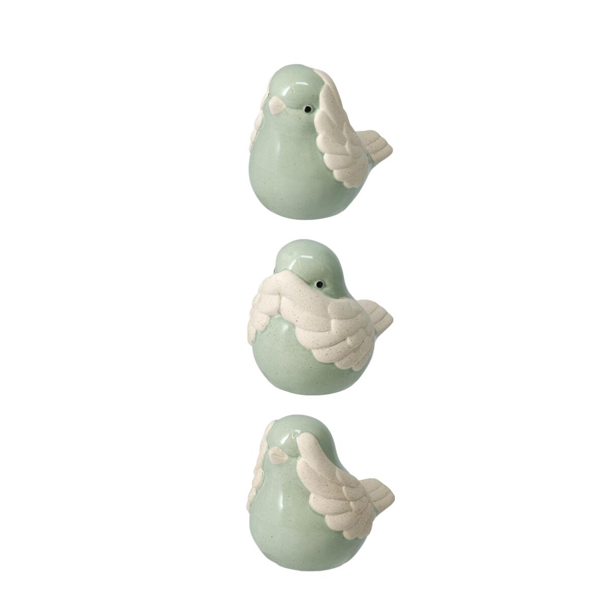 CONJ. 3 PÁSSAROS MENTA 10Cm
