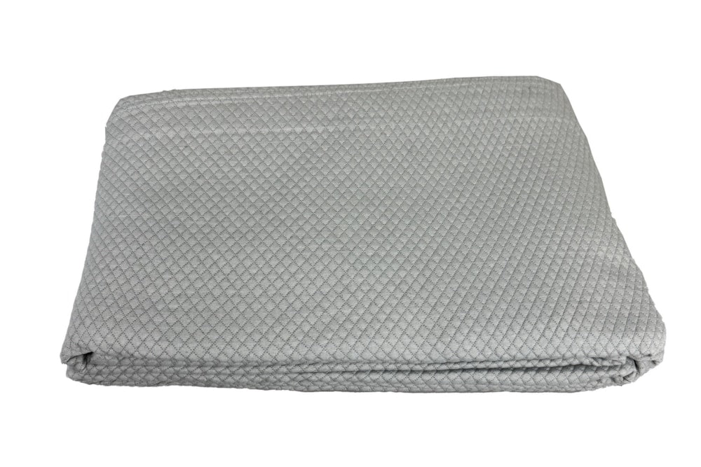COLCHA DIAMANTE CINZA 240X270 CM