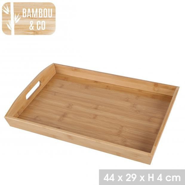 BANDEJA BAMBU 44X29X4CM