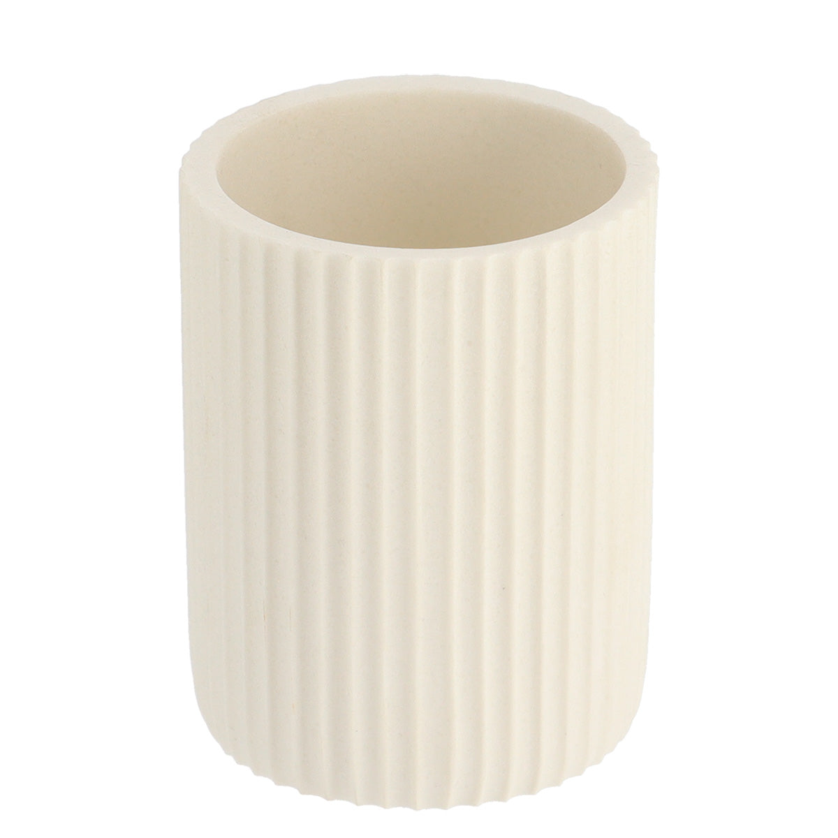 COPO CANELADO BRANCO 7X9,5CM