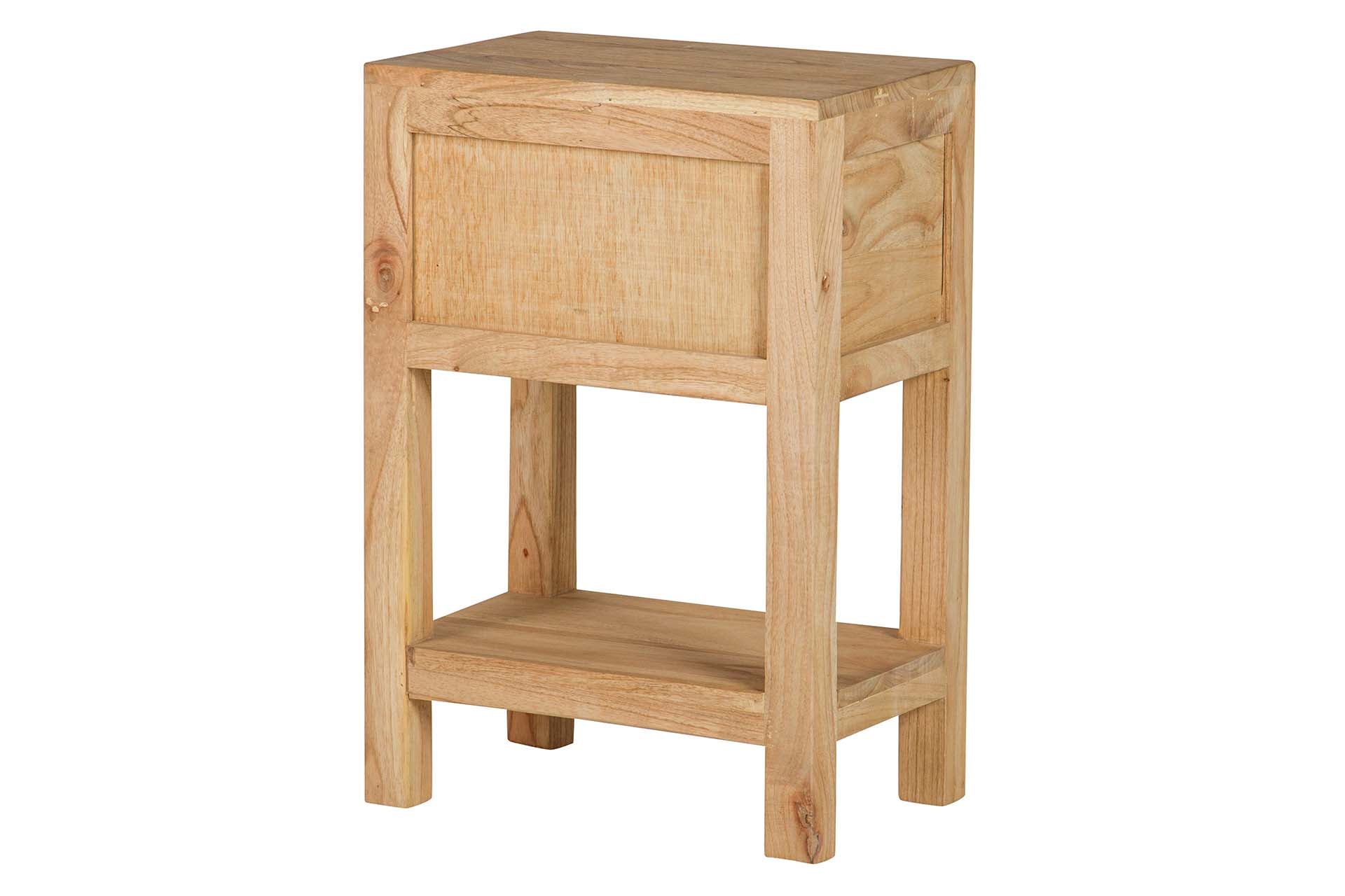 MESA APOIO MADEIRA MINDI 45X30X66Cm