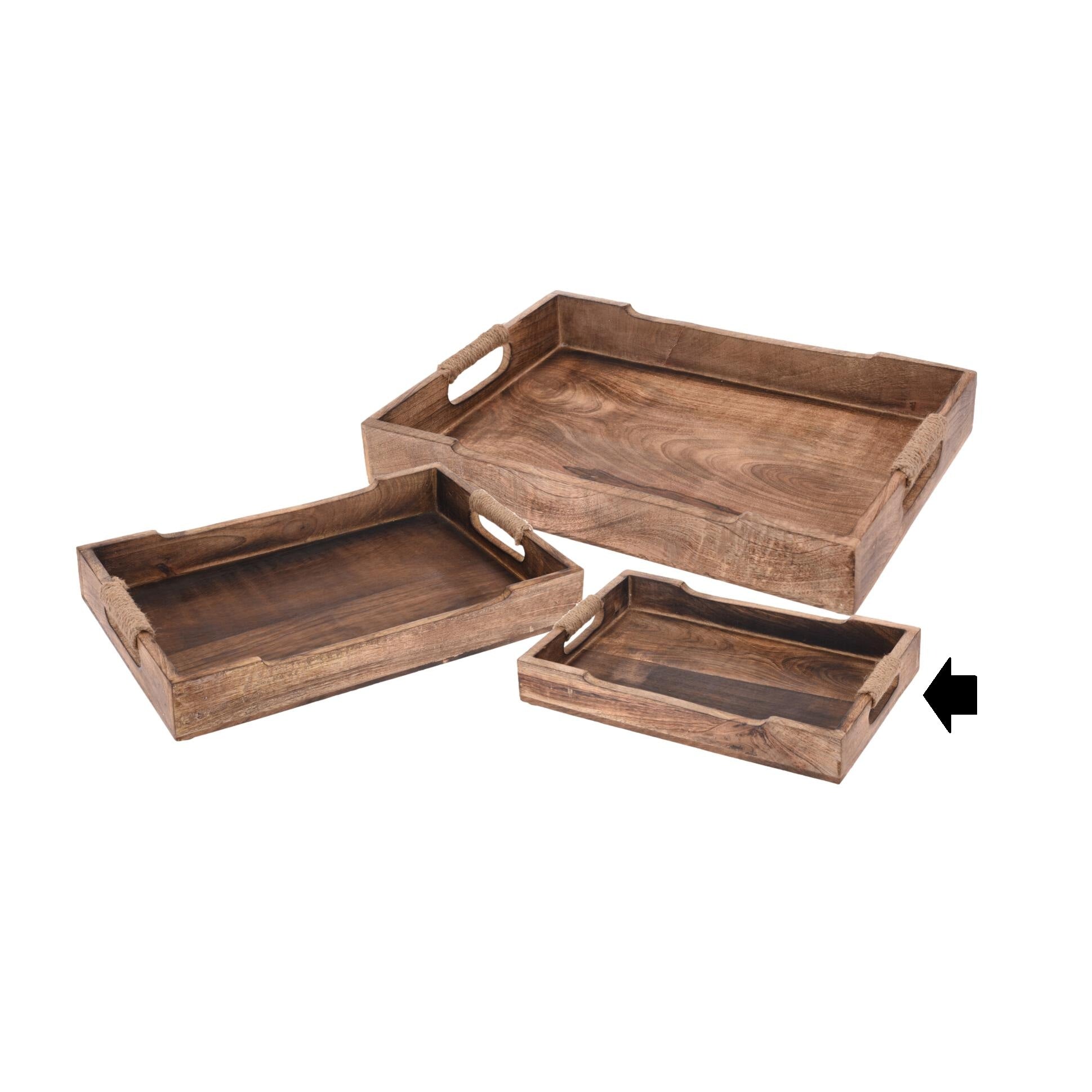 BANDEJA MADEIRA 30X20X4,5Cm