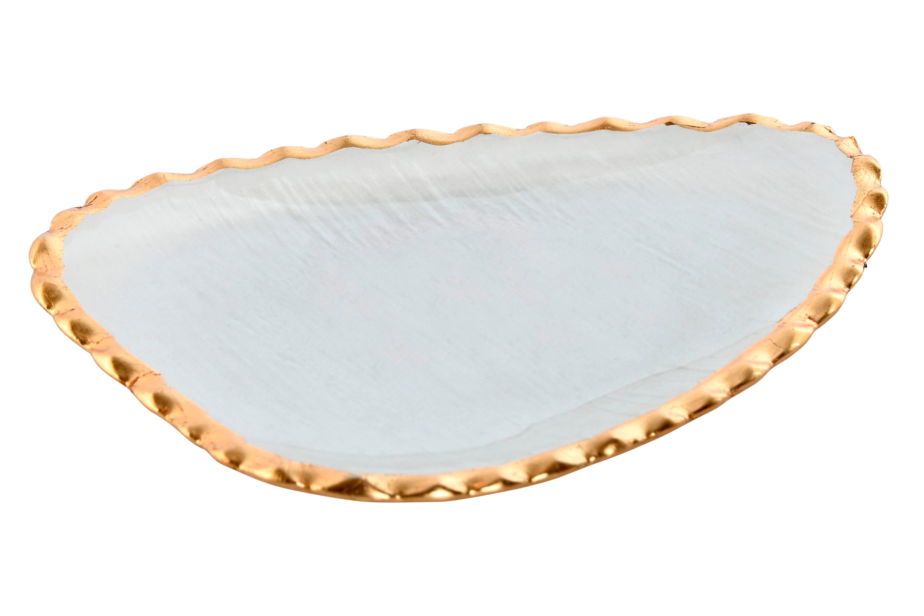CENTRO VIDRO/DOURADO 14X8CM