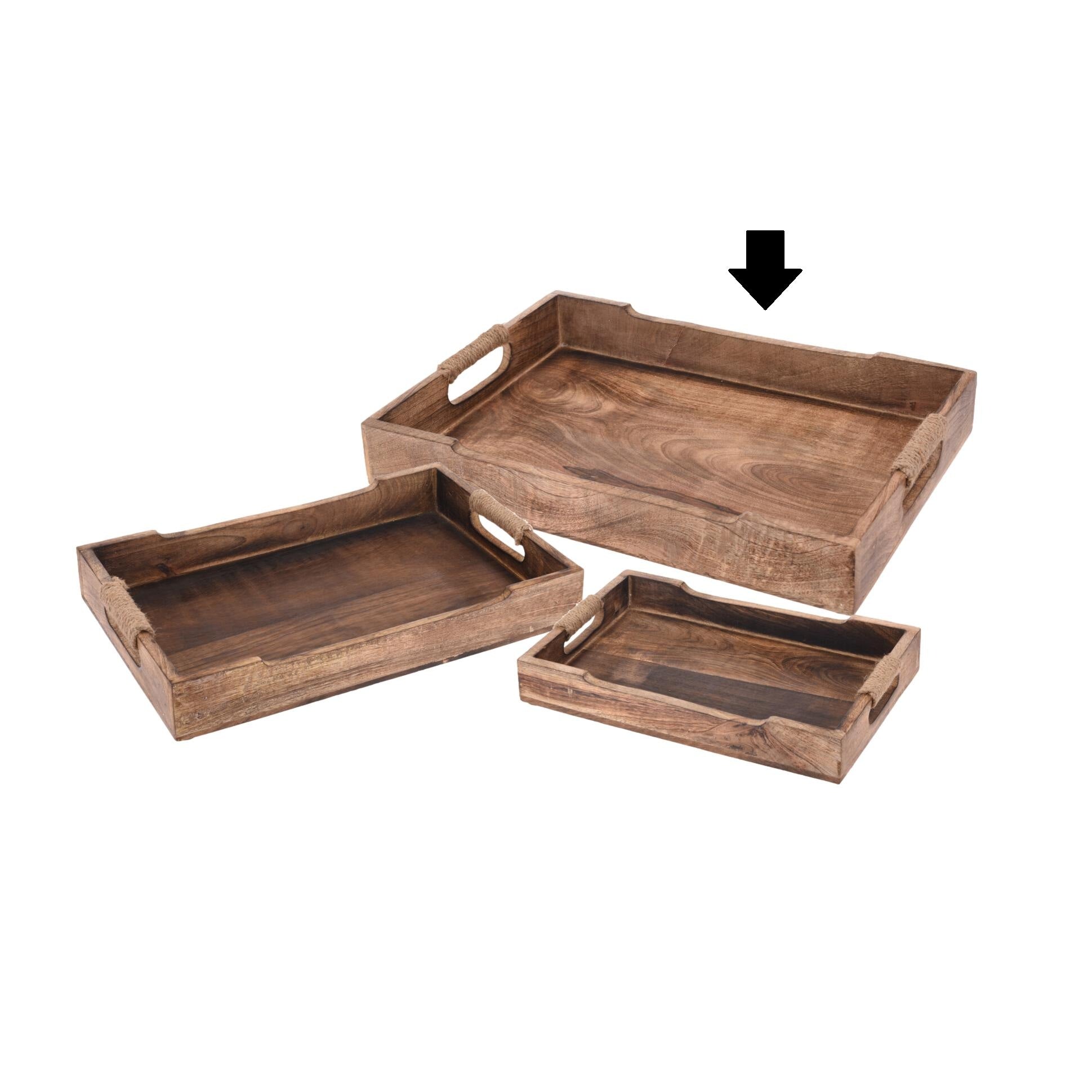 BANDEJA MADEIRA 46X30X6Cm