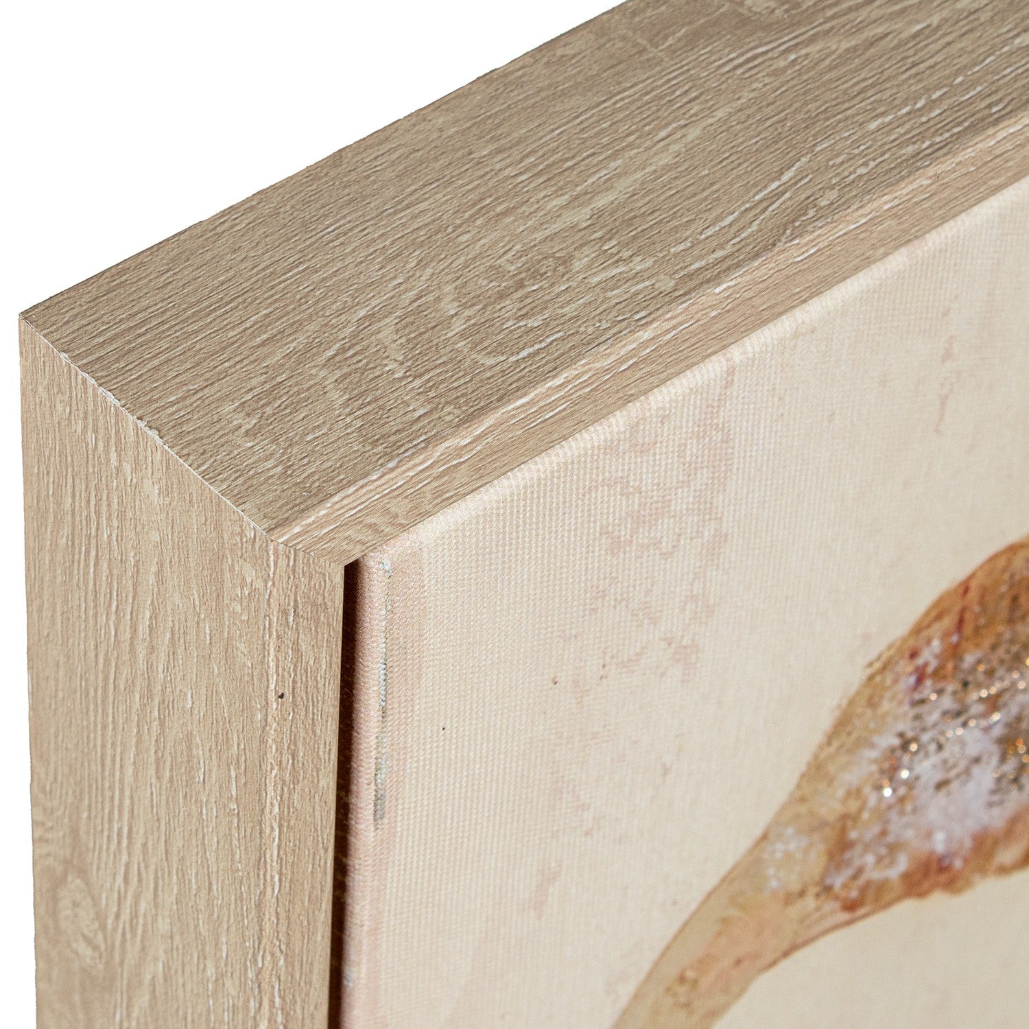 QUADRO FOLHAGEM BEGE/DOURADO 60X90Cm