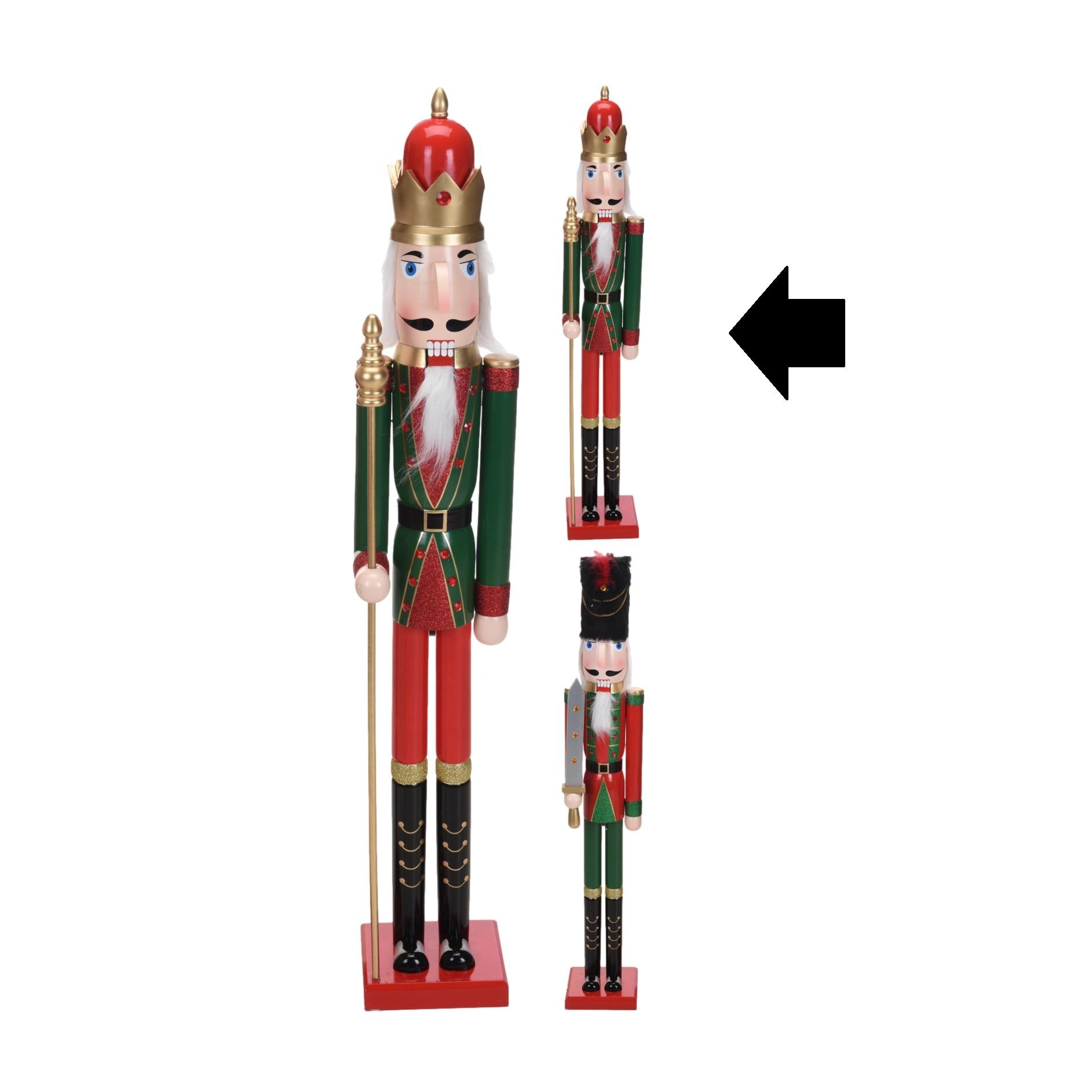QUEBRA-NOZES VERDE/VERMELHO 105Cm