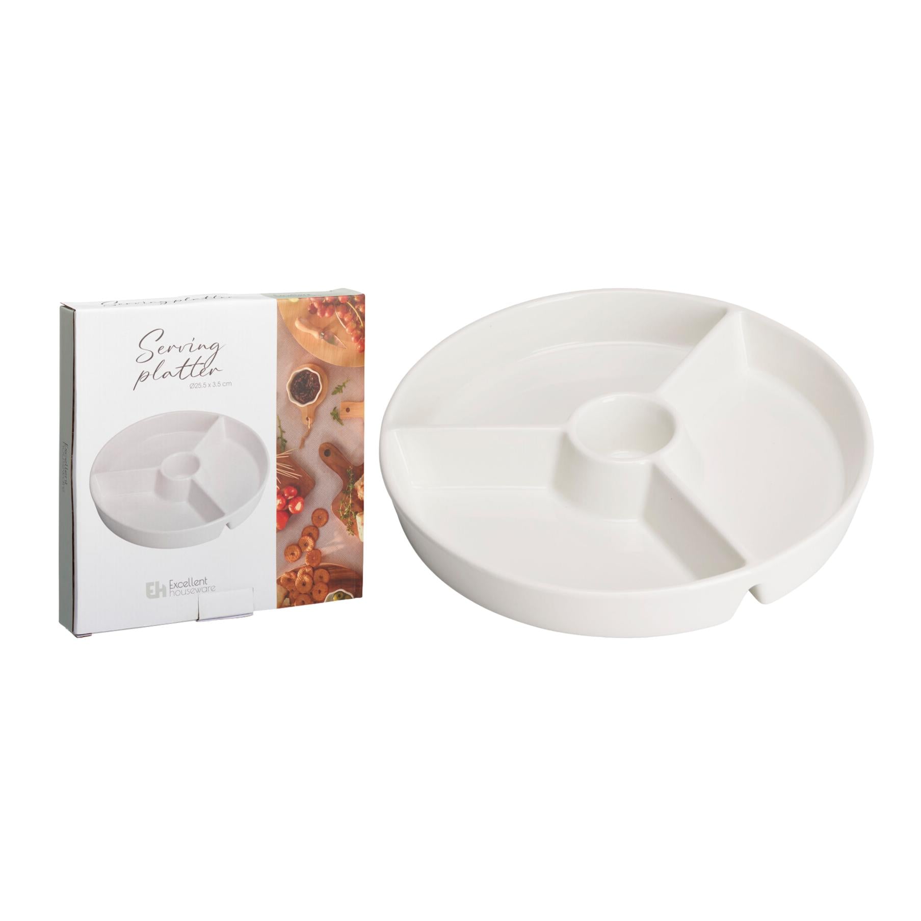 PRATO P/ APERITIVOS 25,5Cm