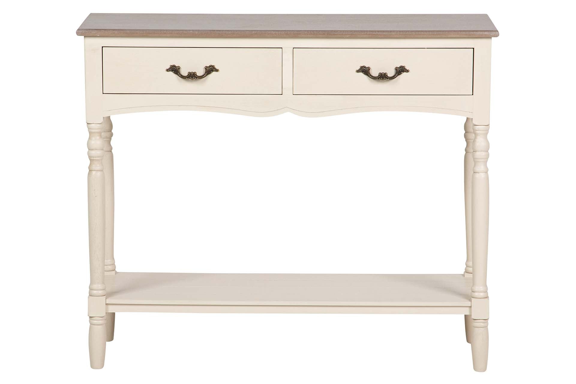 CONSOLA BEGE/MADEIRA 90X35X75Cm