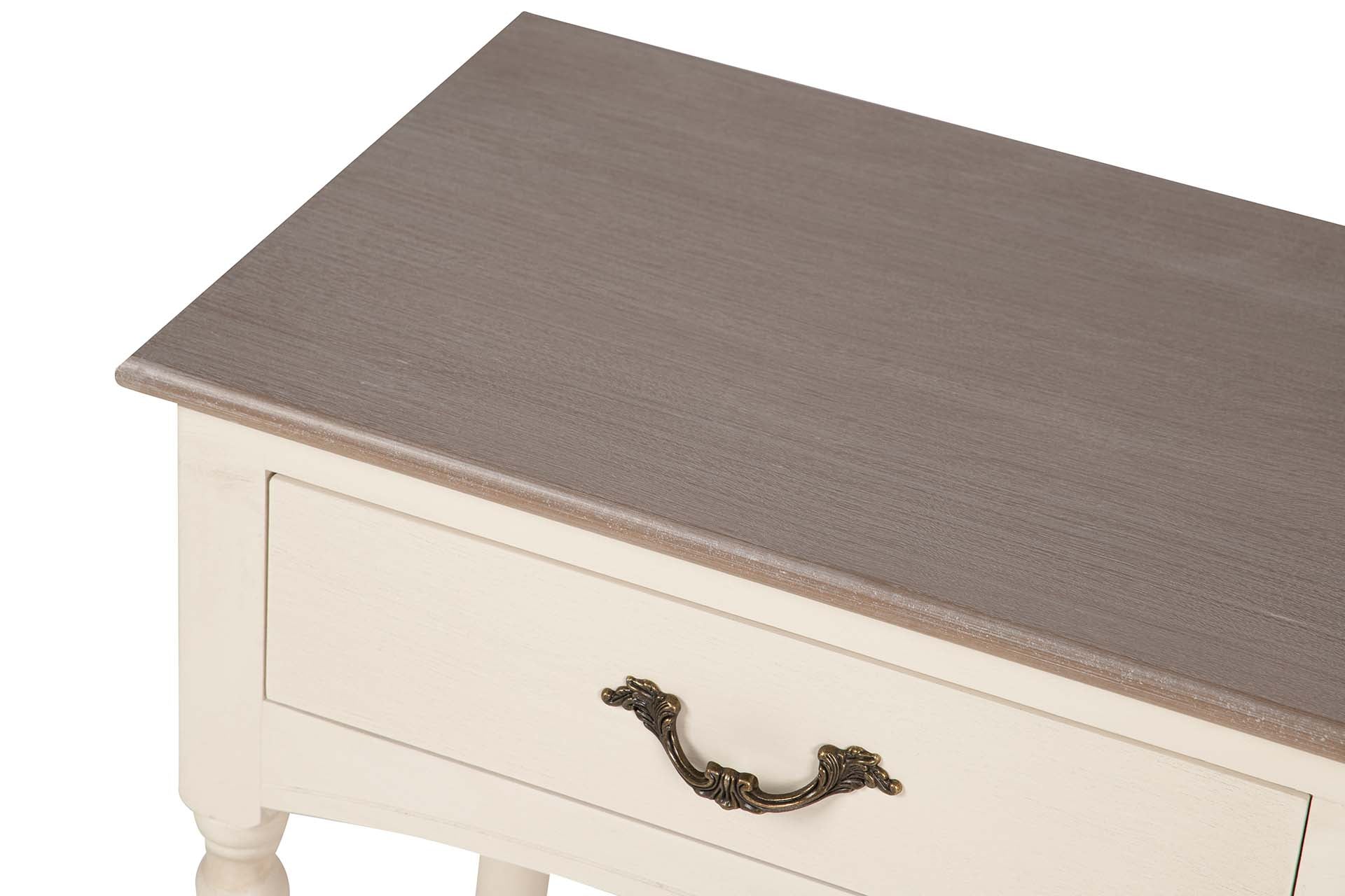 CONSOLA BEGE/MADEIRA 90X35X75Cm