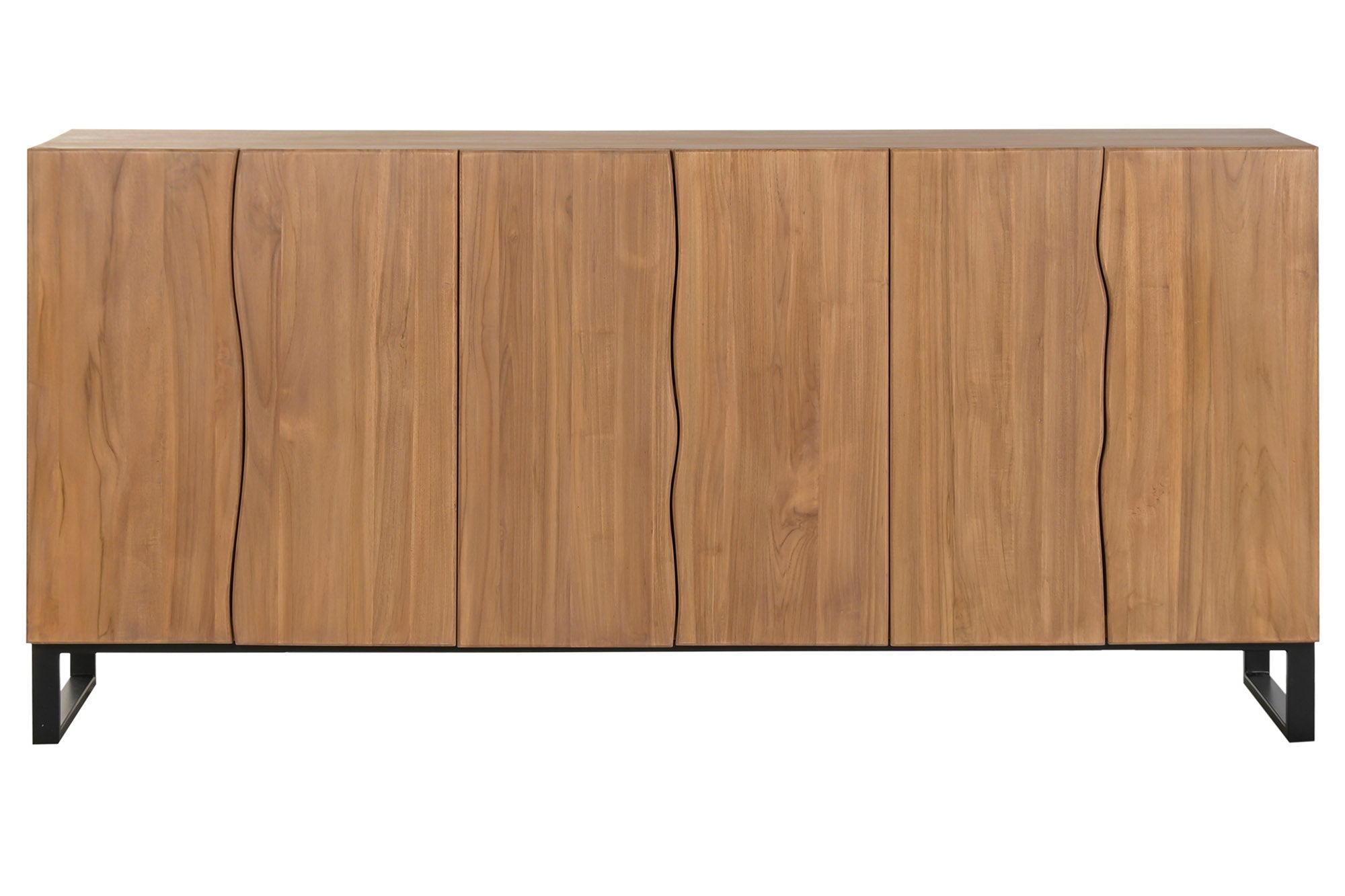 APARADOR TECA/METAL 180X40X85Cm