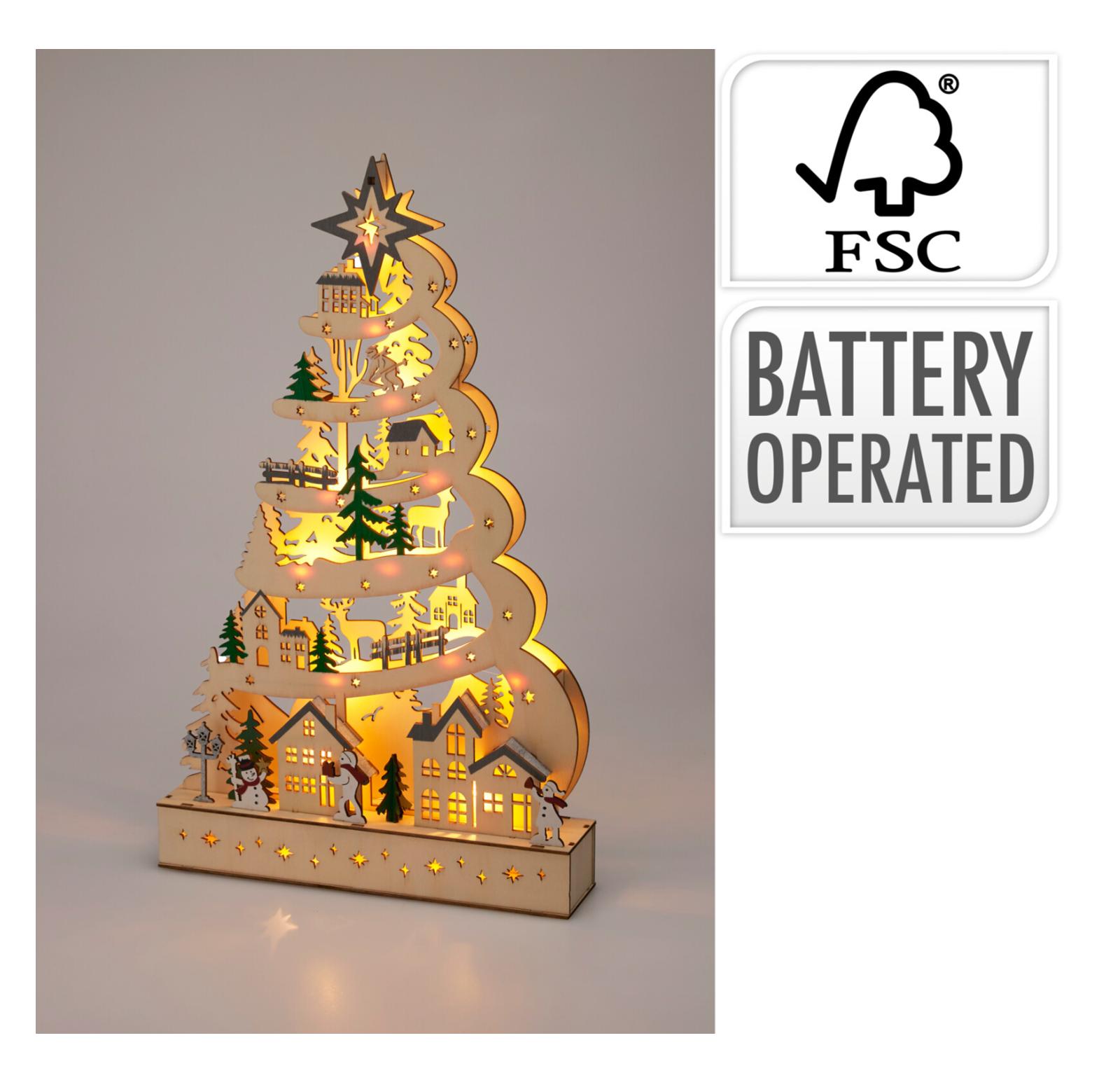 VILA MADEIRA C/ LED 45Cm