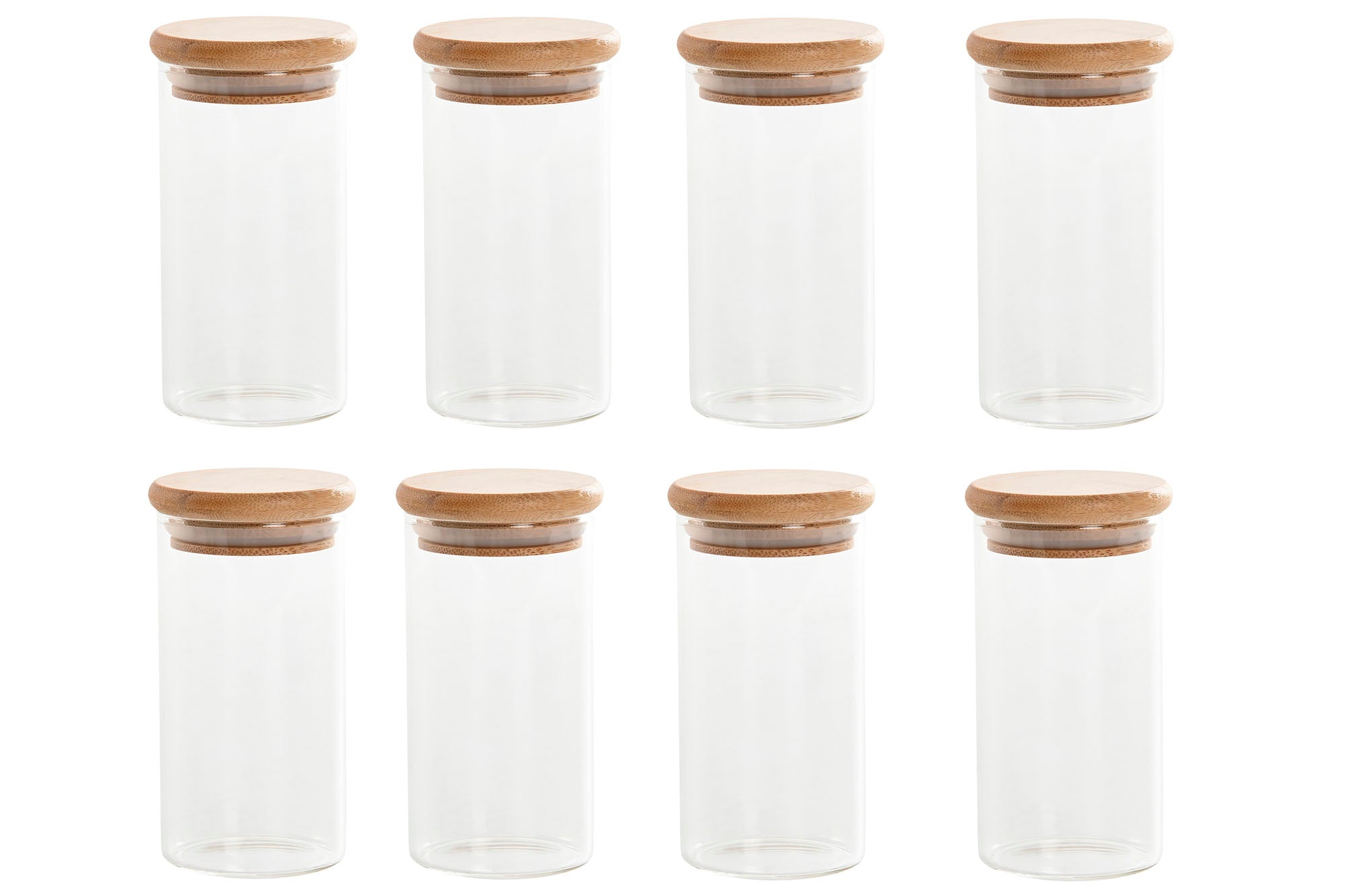 CONJ. 8 FRASCOS VIDRO 31X12X11CM 160ML