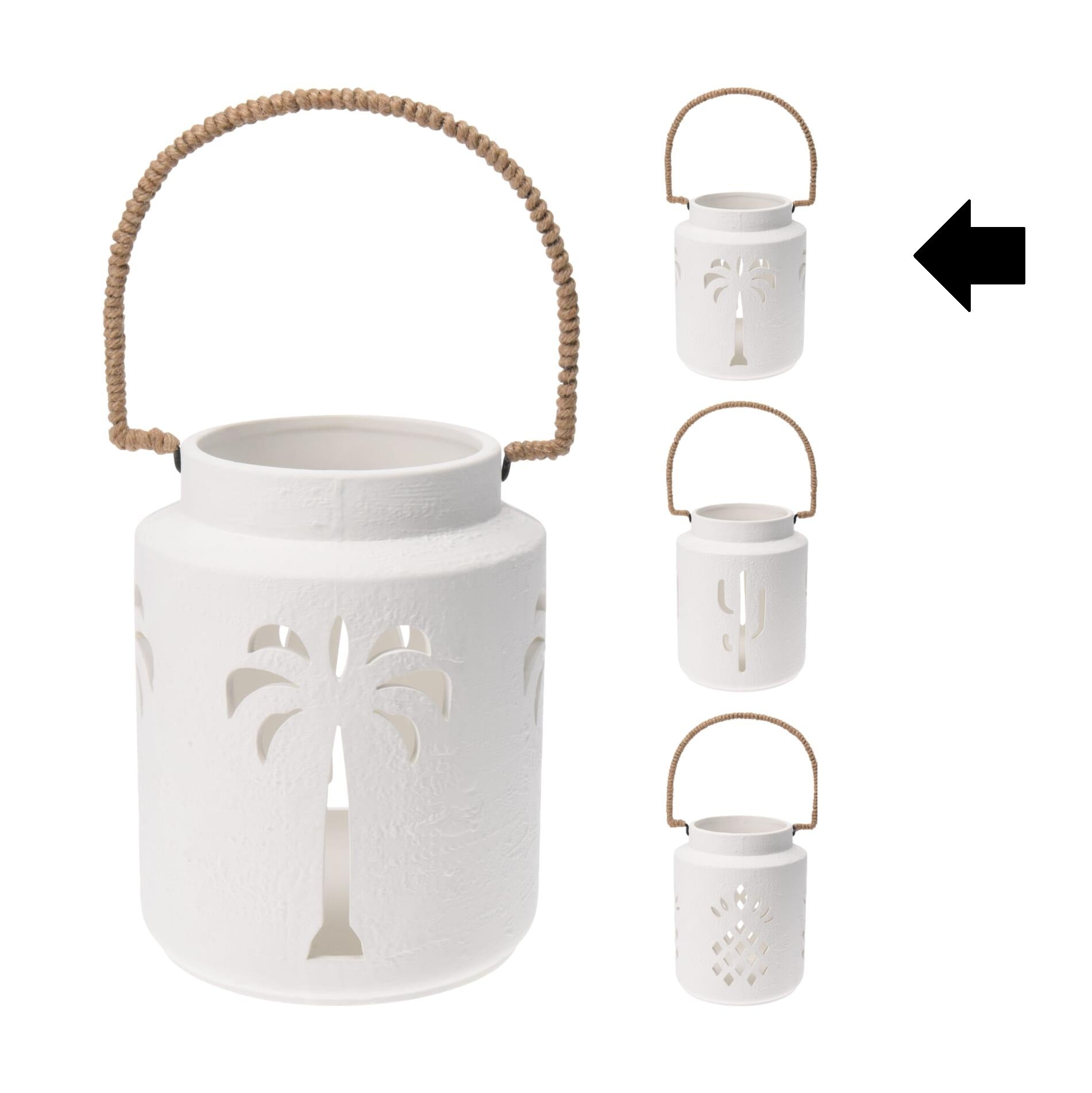 LANTERNA PALMEIRA 18X18X21,5Cm