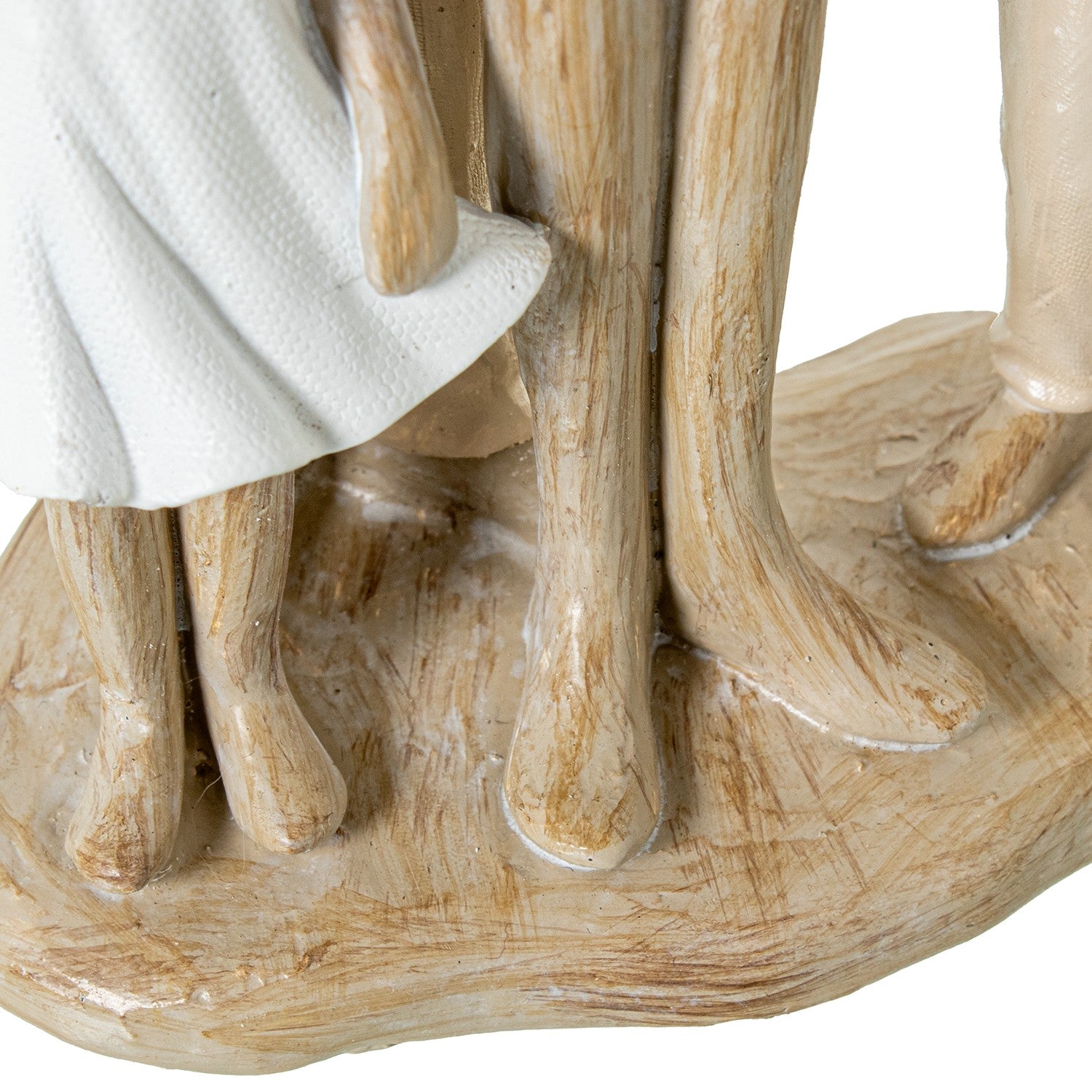 ESTATUETA FAMÍLIA BRANCA/BEGE