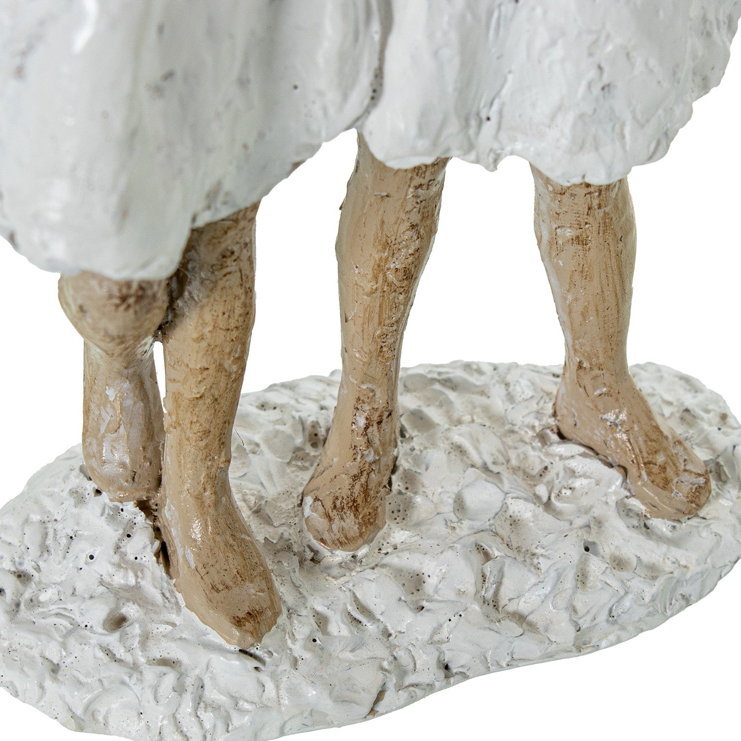 ESTATUETA MENINAS BRANCA/BEGE