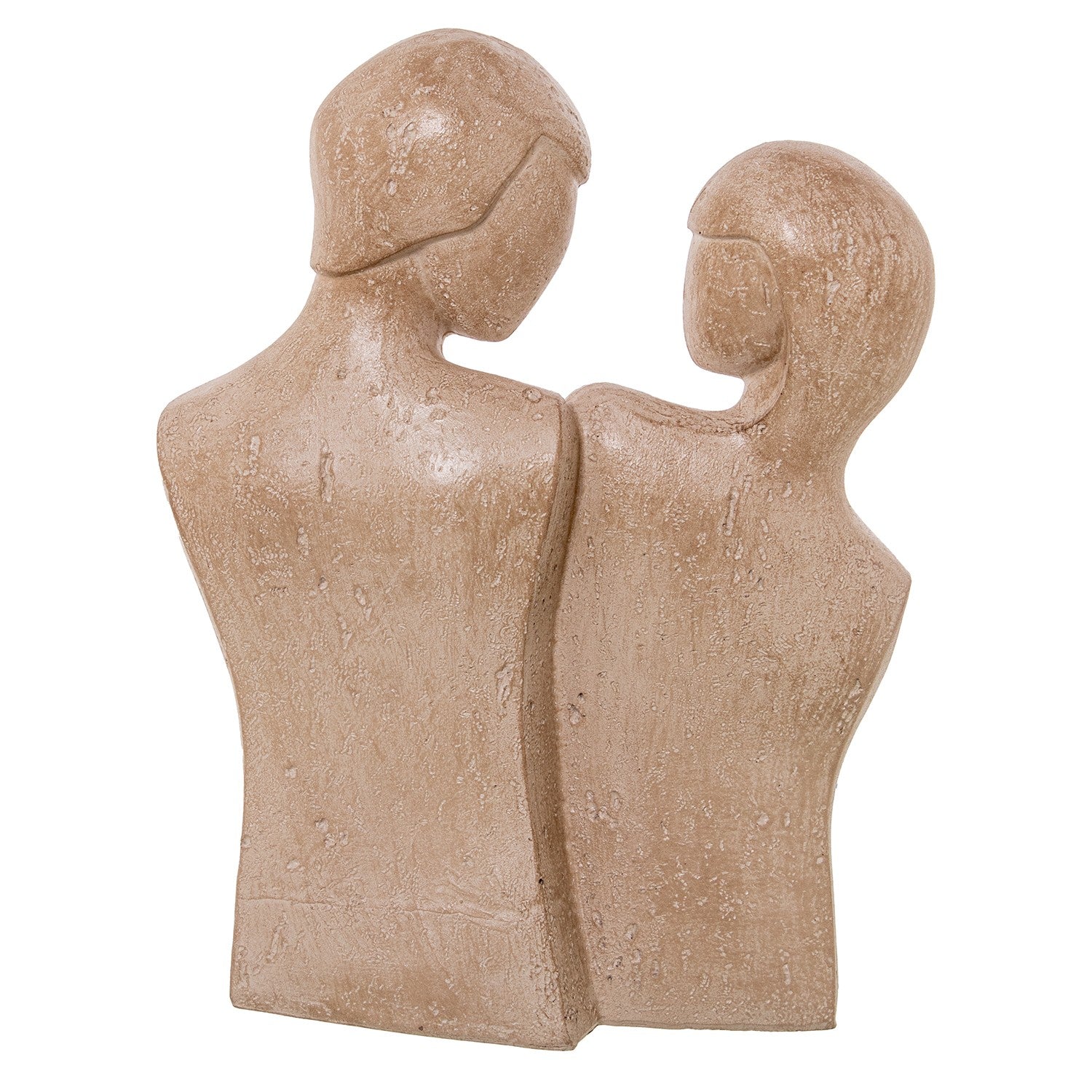 ESTATUILLA PAREJA BEIGE 22X9X27,5Cm