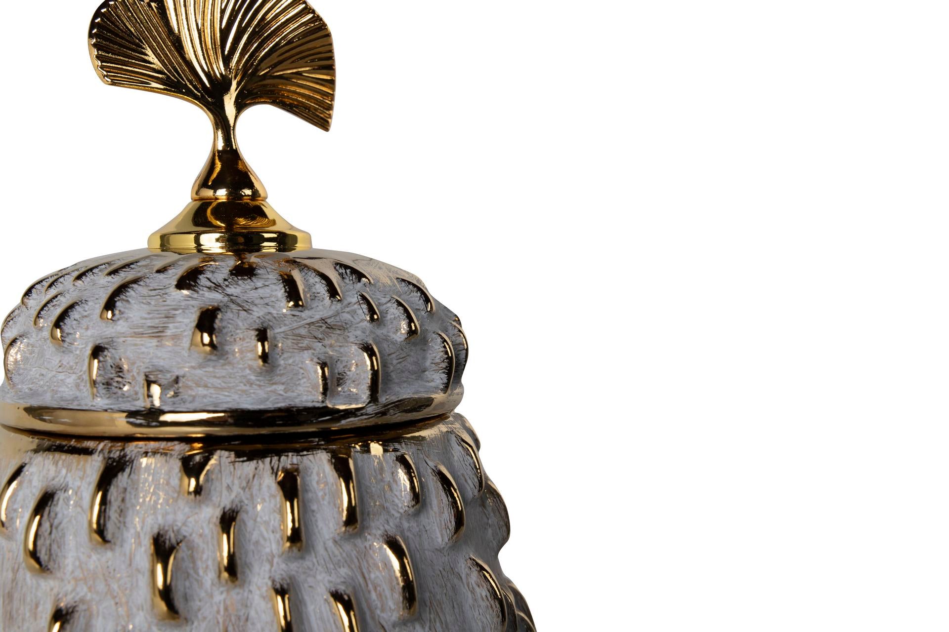 POTE DOURADO 16X16X38Cm