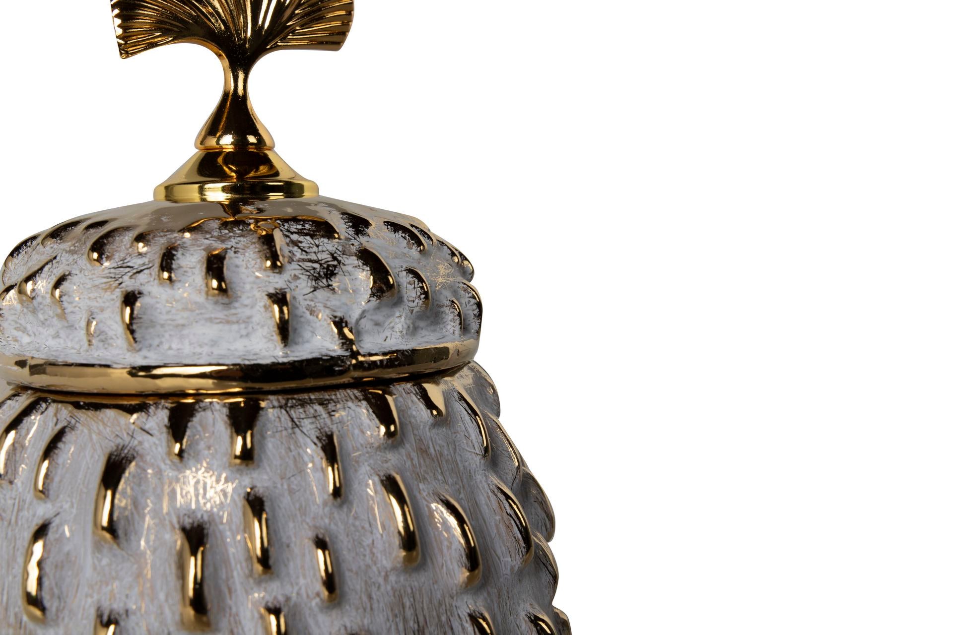 POTE DOURADO 16X16X30Cm