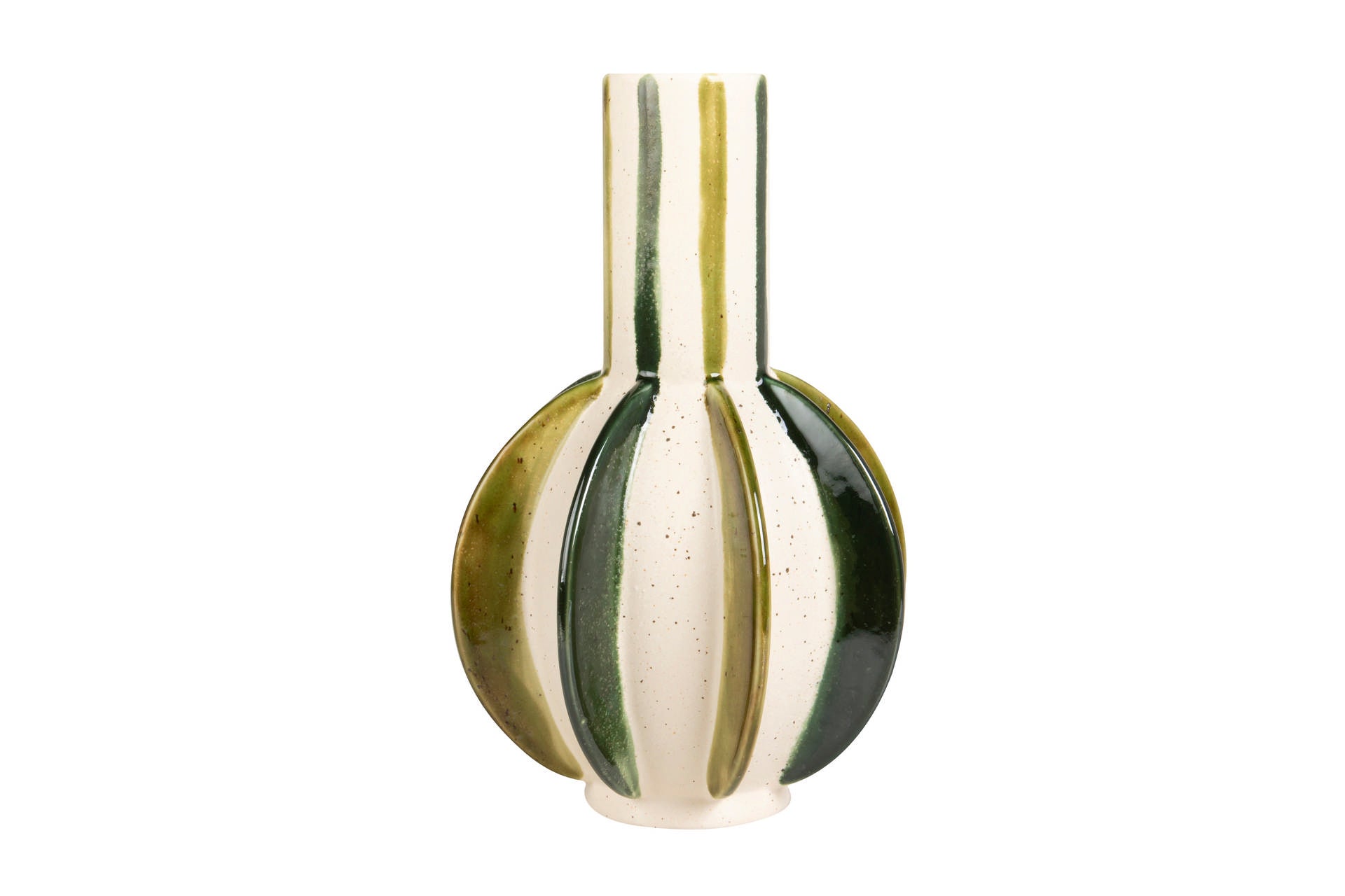JARRA VERDE/PÉROLA 21X21X33Cm