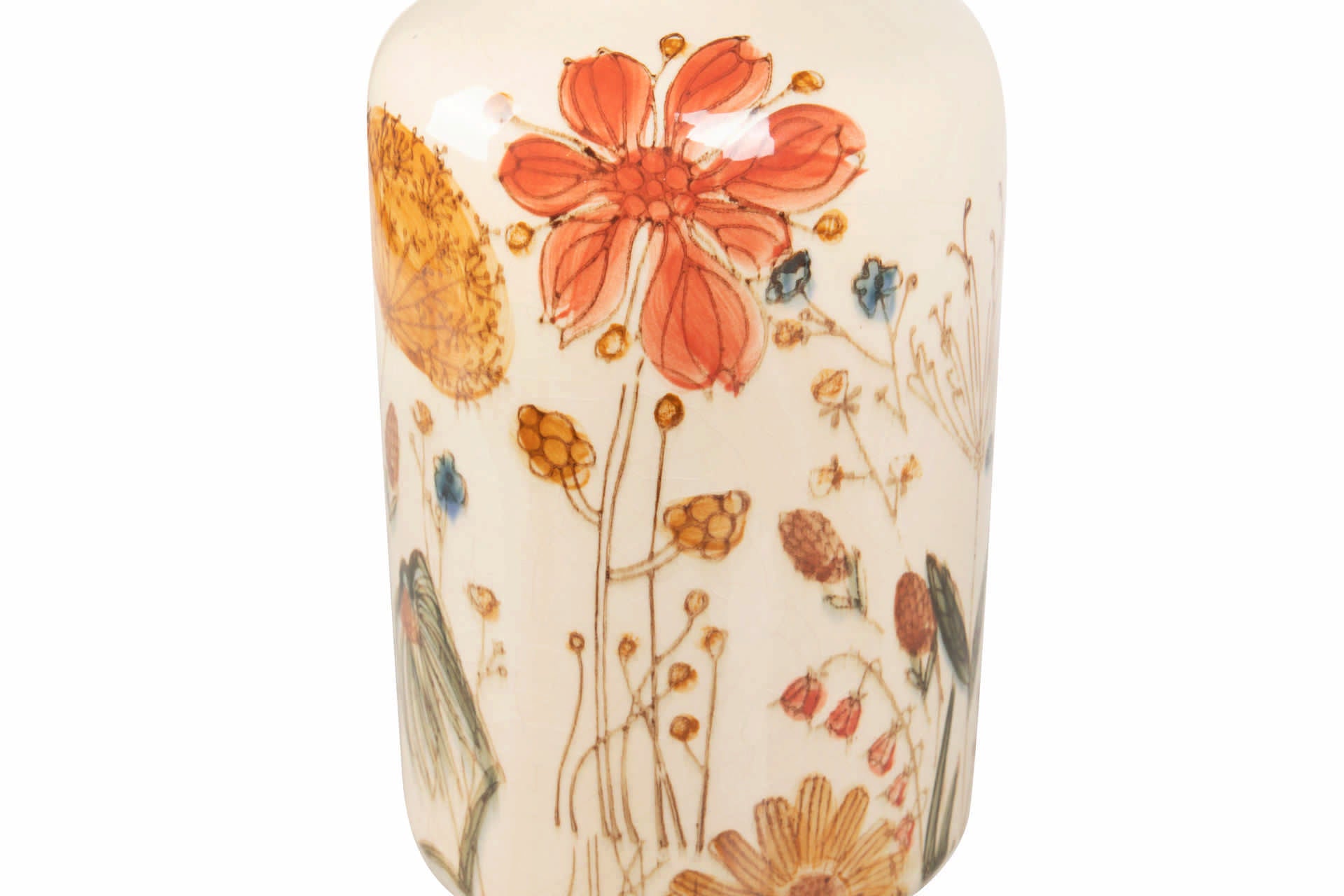JARRA FLORES 16X16X29Cm