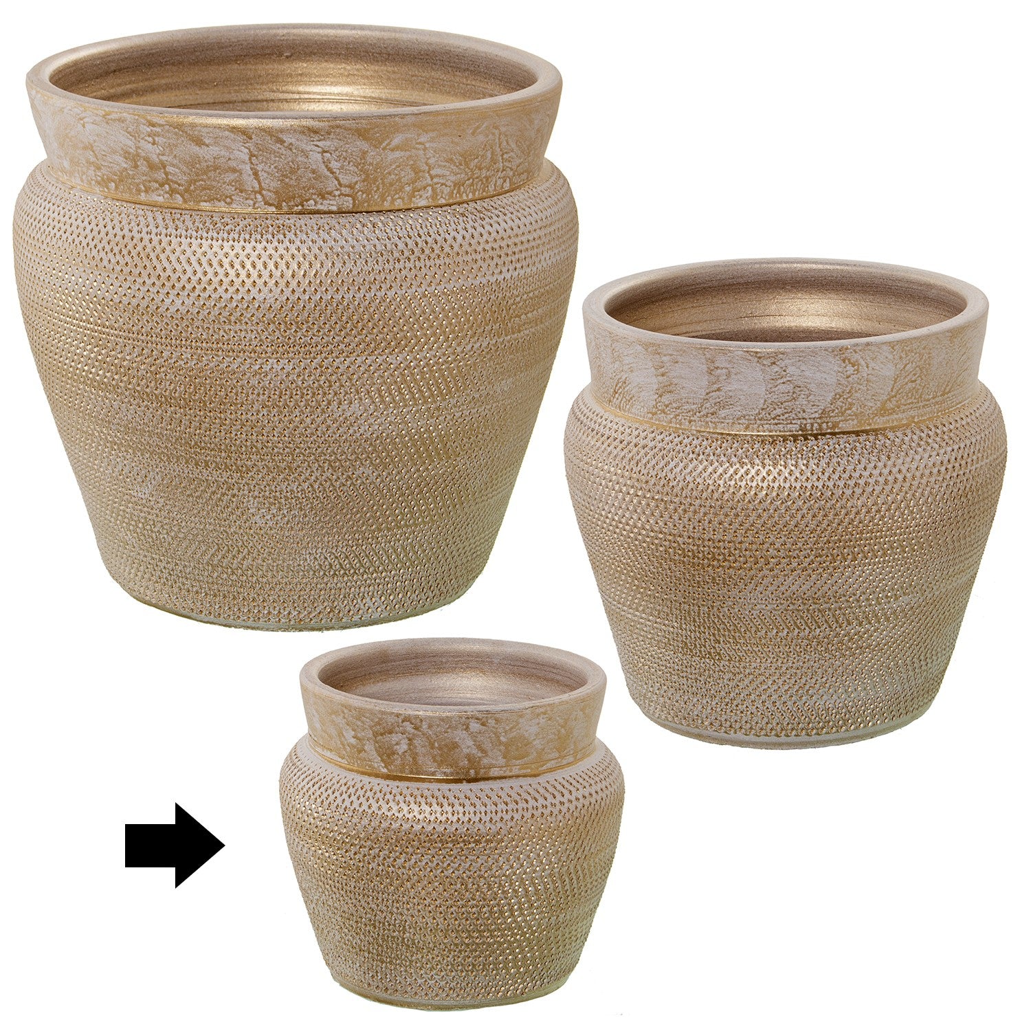 VASO DOURADO 19X19X19CM