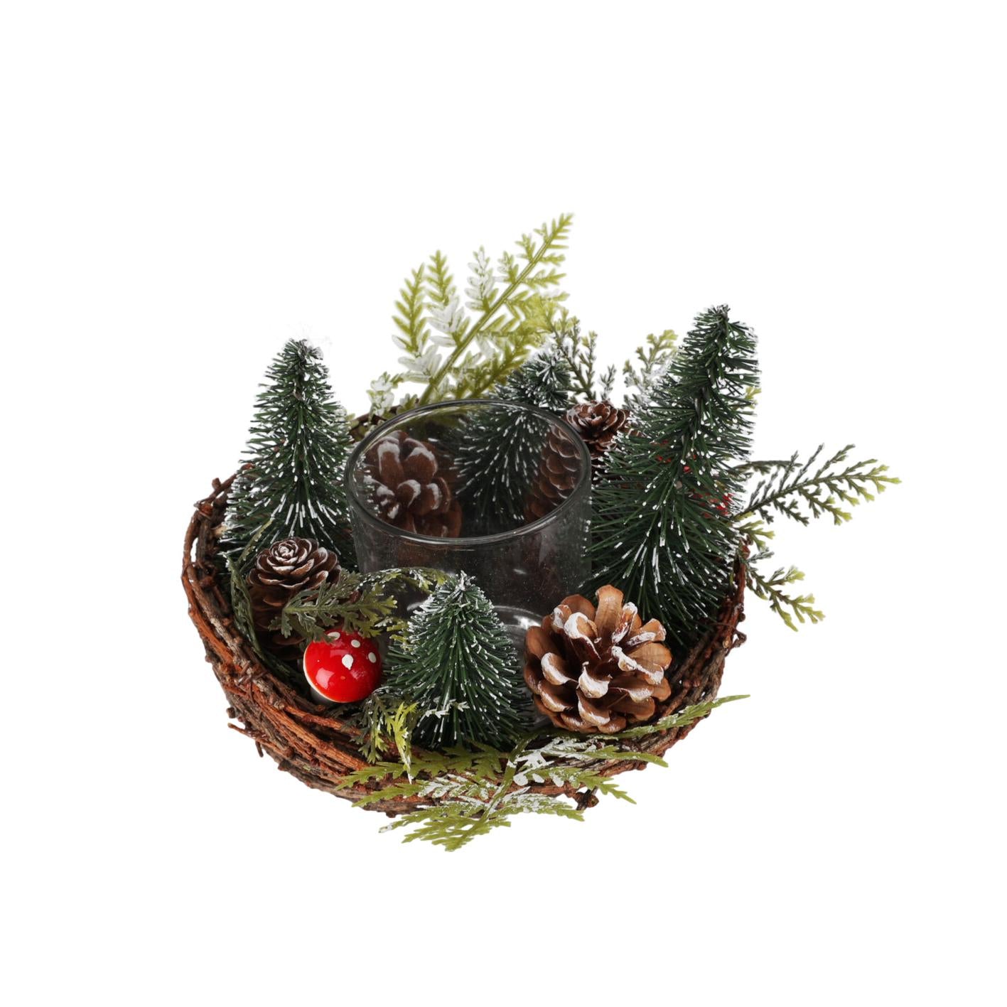 CASTIÇAL NATAL 12CM