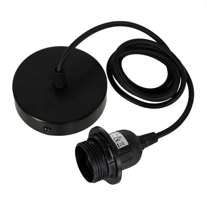 SUSPENSÃO TETO PRETA 130Cm