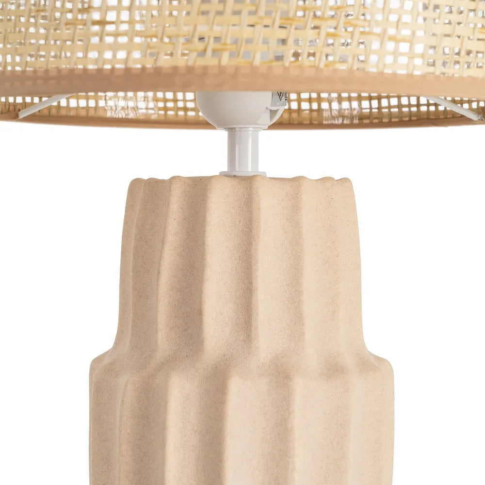 LÁMPARA BEIGE 25X25X46Cm