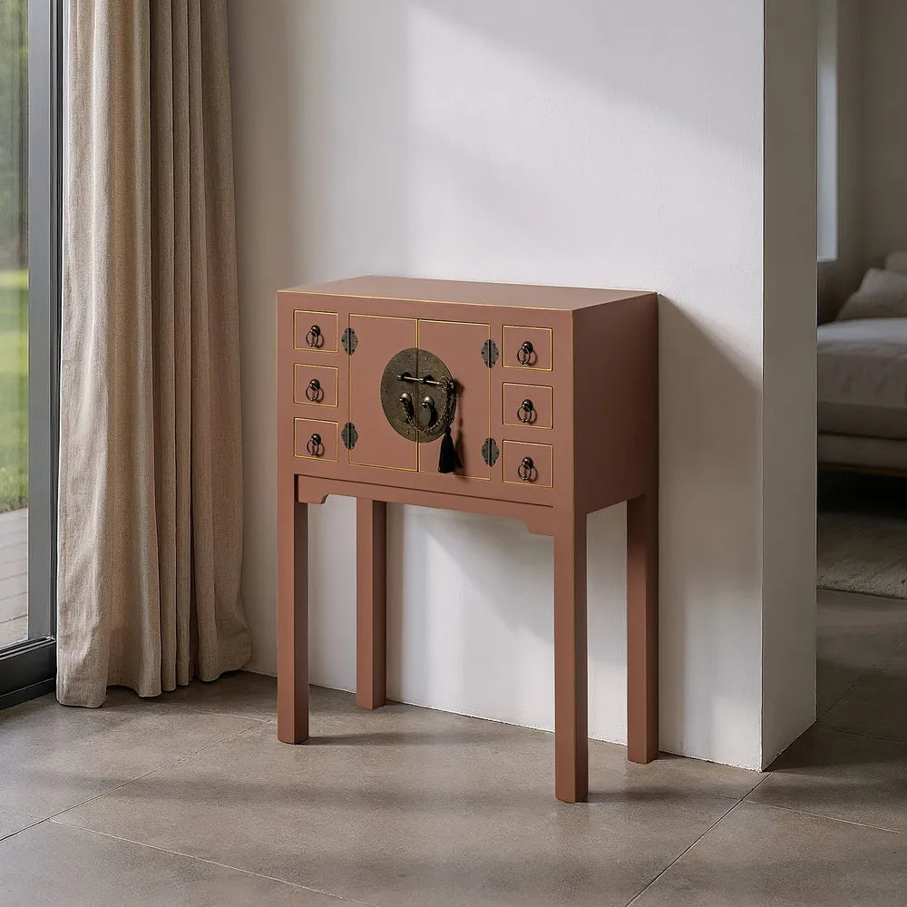 CONSOLA MOCHA 63X26X80Cm