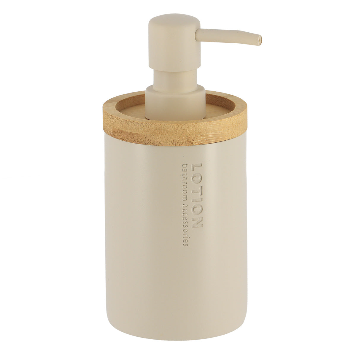 DISPENSADOR BEGE/BAMBU 280ML 7,5X17CM
